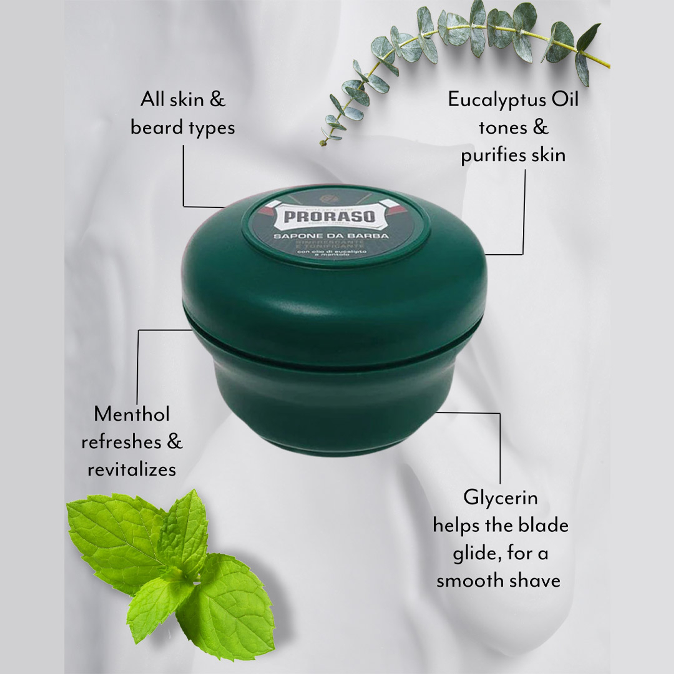 Proraso Shave Soap Jar Refreshing 5.2 fl.oz 2