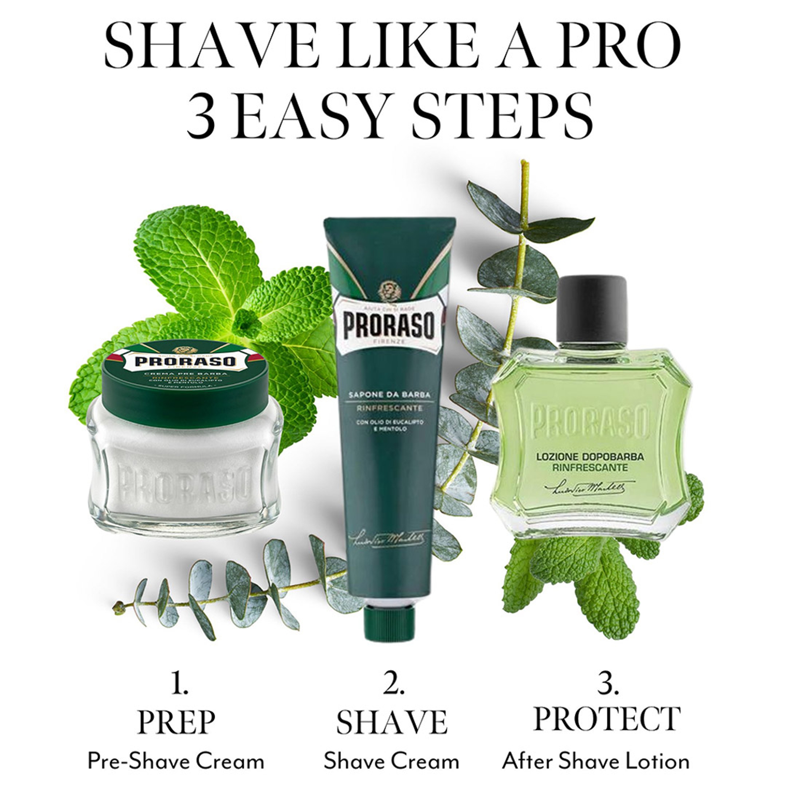 Proraso Aftershave Lotion Refreshing 3.4 fl.oz 3
