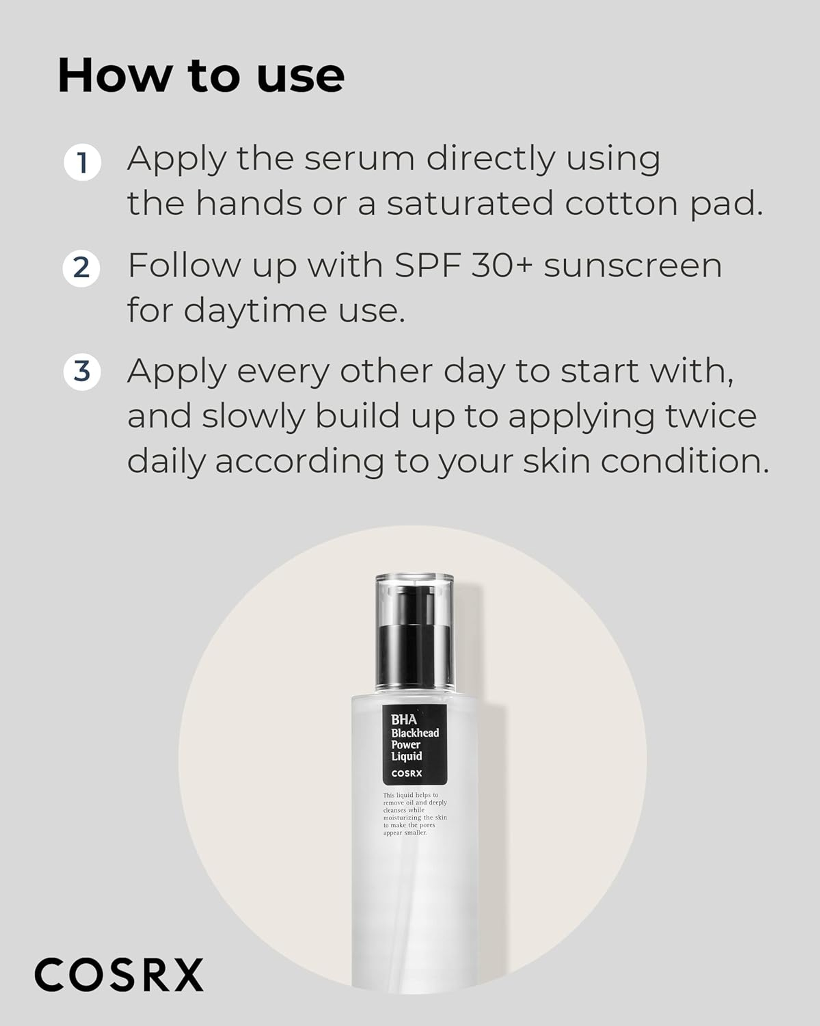 Cosrx Niacinamide 2% + BHA 4% Blackhead Exfoliant Toner 3.38 fl.oz - Blackhead Remover, Pore Minimizer for Enlarged Pores 6