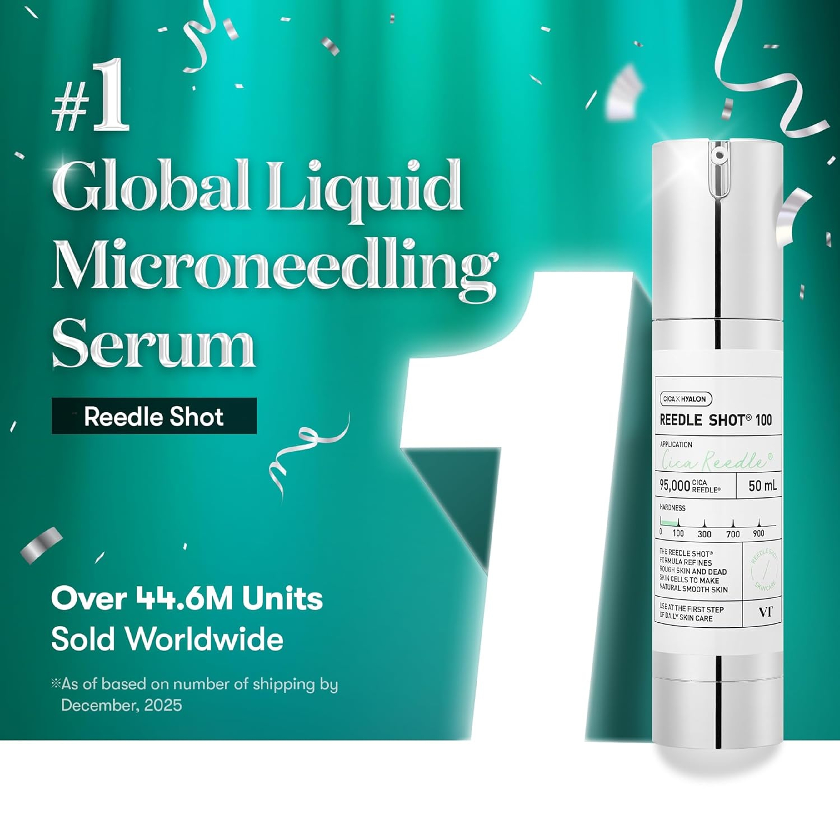 VT Cosmetics CICA Reedle Shot 100 1.69 fl.oz - Spicule Microneedling Serum for Pore Care & Exfoliation 2