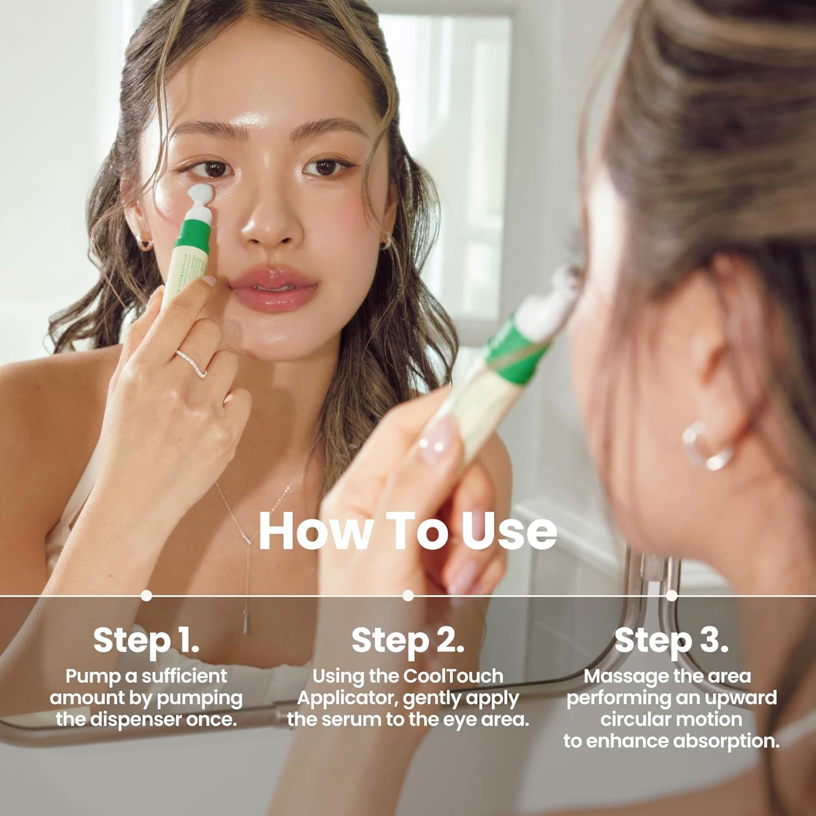 AXIS-Y Vegan Collagen Eye Serum 0.33 fl.oz - Triple Hyaluronic Acid & Peptide Collagen Eye Cream 7