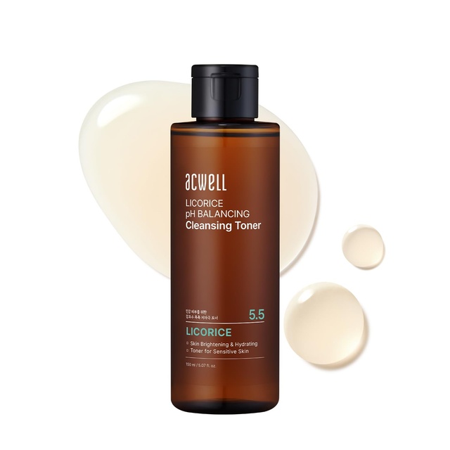 Acwell Licorice pH 5.5 Balancing Cleansing Toner - Skin Clarifying & Hydration Boosting Toner for Sensitive Skin 5.07 fl.oz