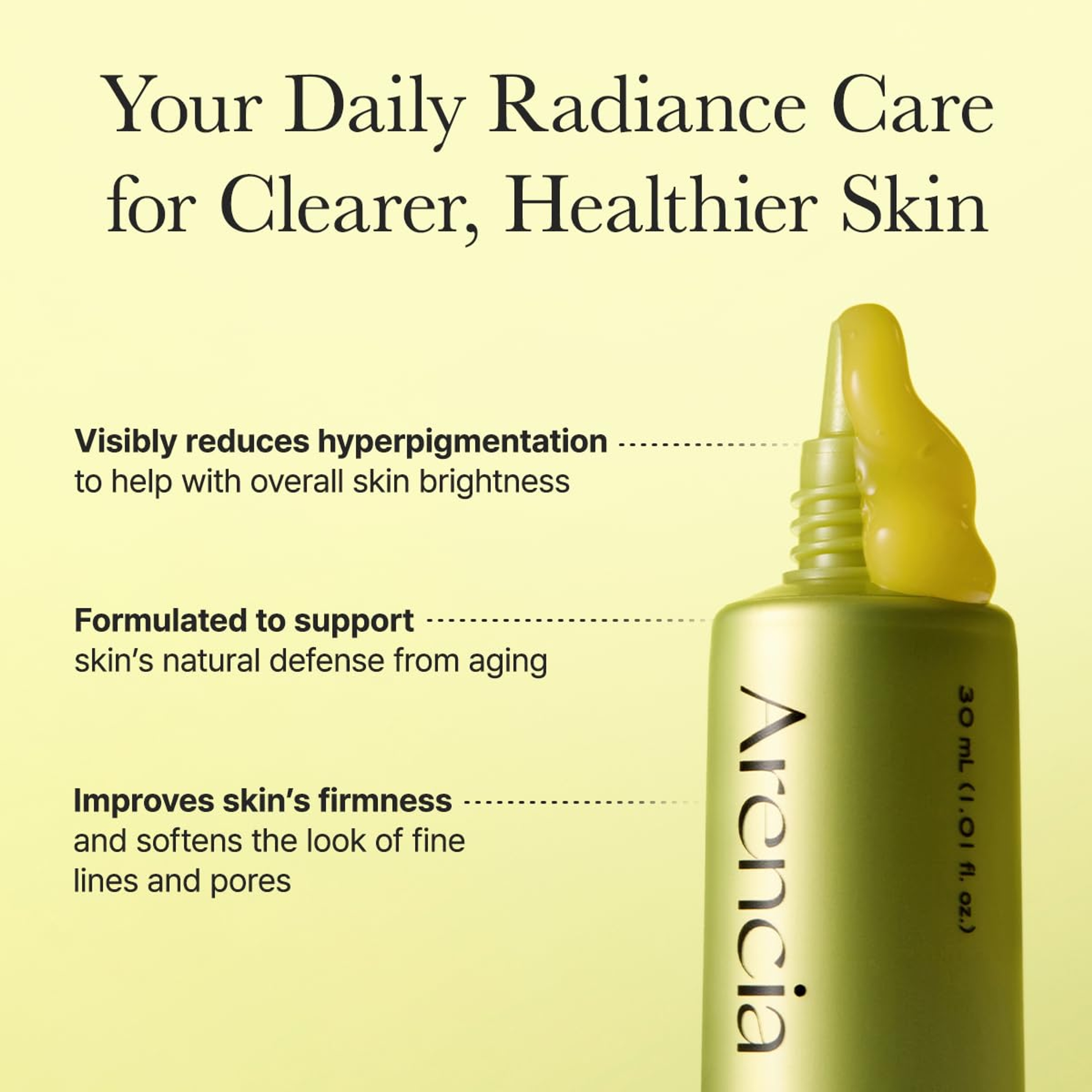 Arencia Vitamin C Booster Shot 1.01 fl.oz - Face & Eye Cream Moisturizer for Dark Spot Care, Fine Lines & Wrinkles 4