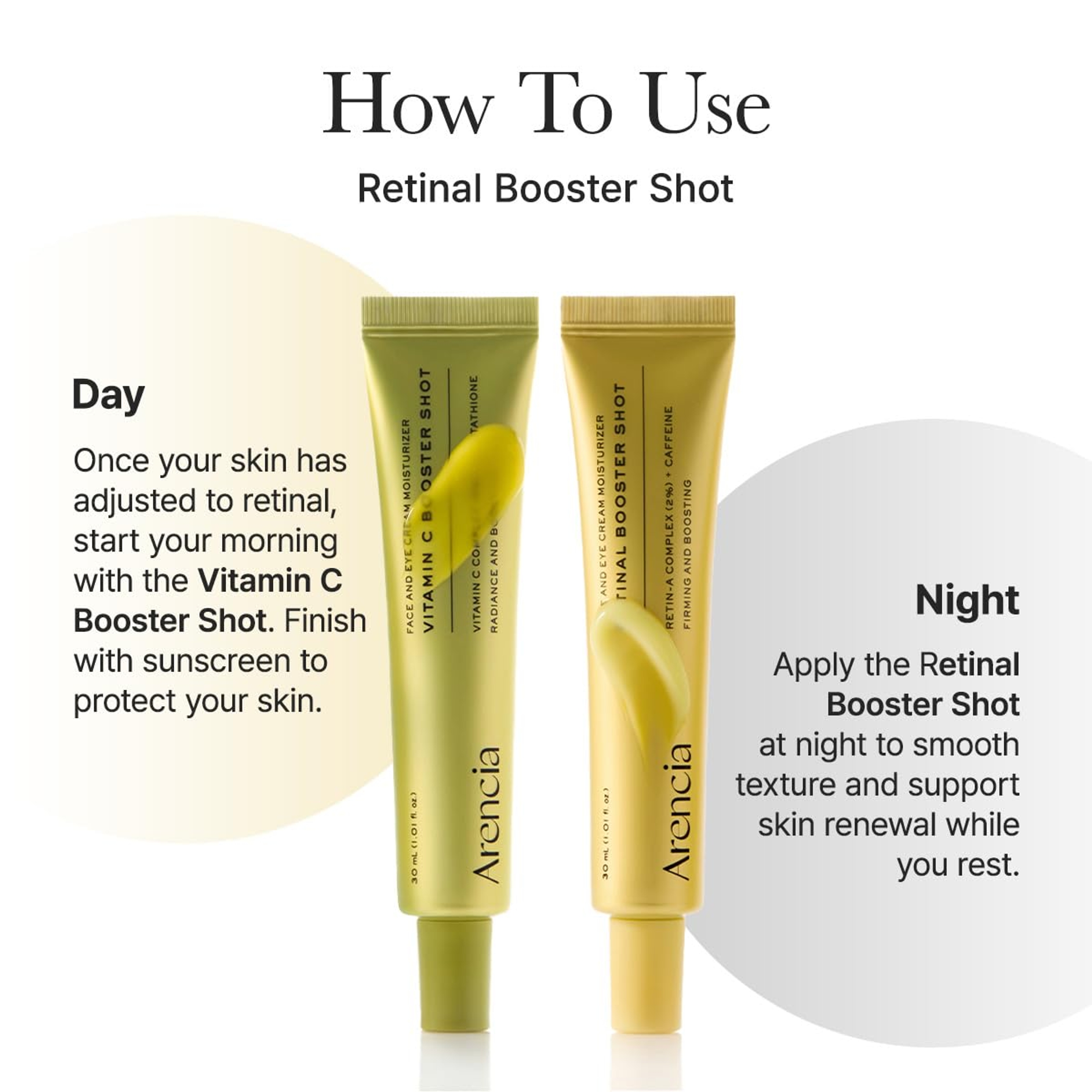 Arencia Vitamin C Booster Shot 1.01 fl.oz - Face & Eye Cream Moisturizer for Dark Spot Care, Fine Lines & Wrinkles 9