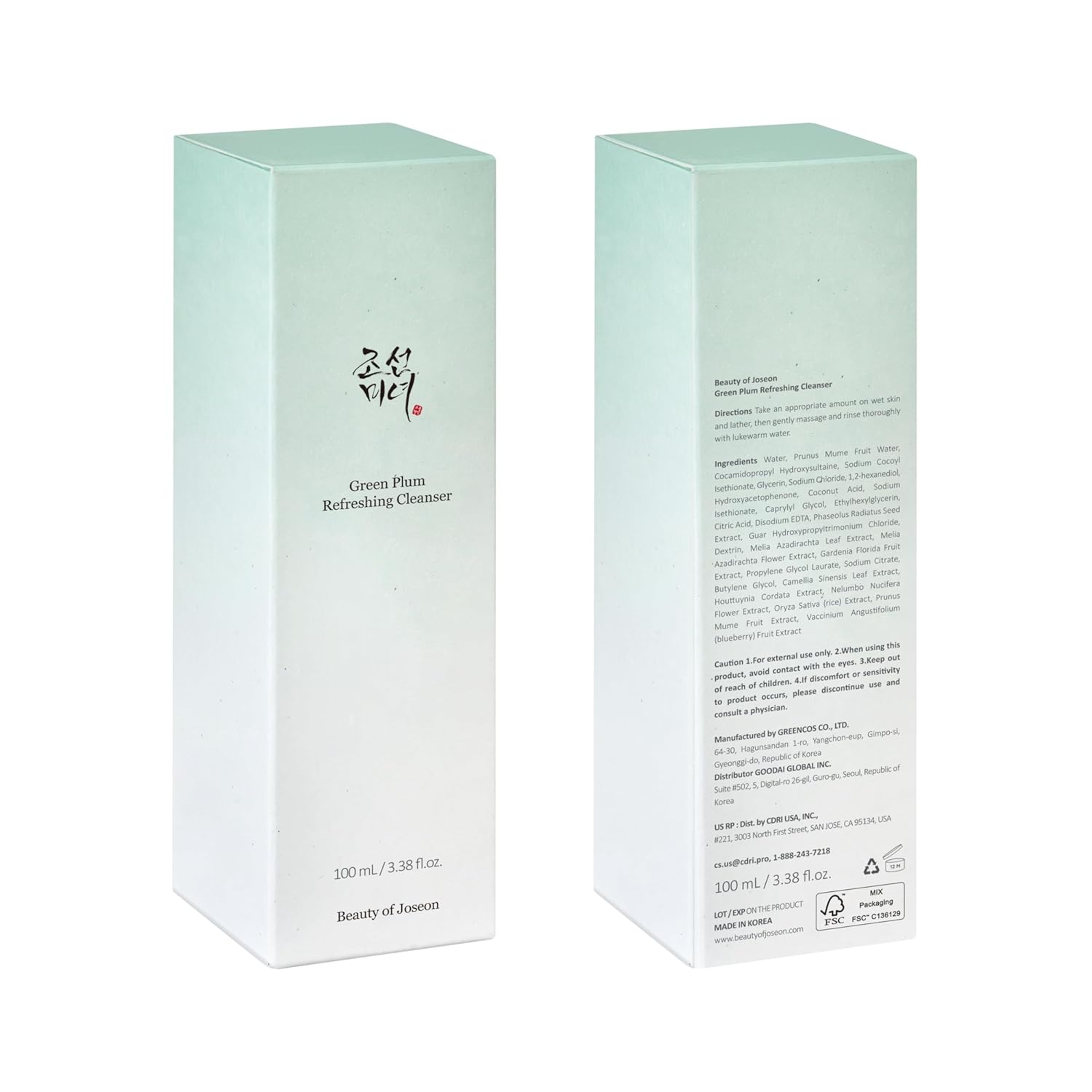 Beauty Of Joseon Green Plum Refreshing Cleanser 3.38 fl.oz - Gel Type Deep Pore Cleansing Face Wash for All Skin Types 8