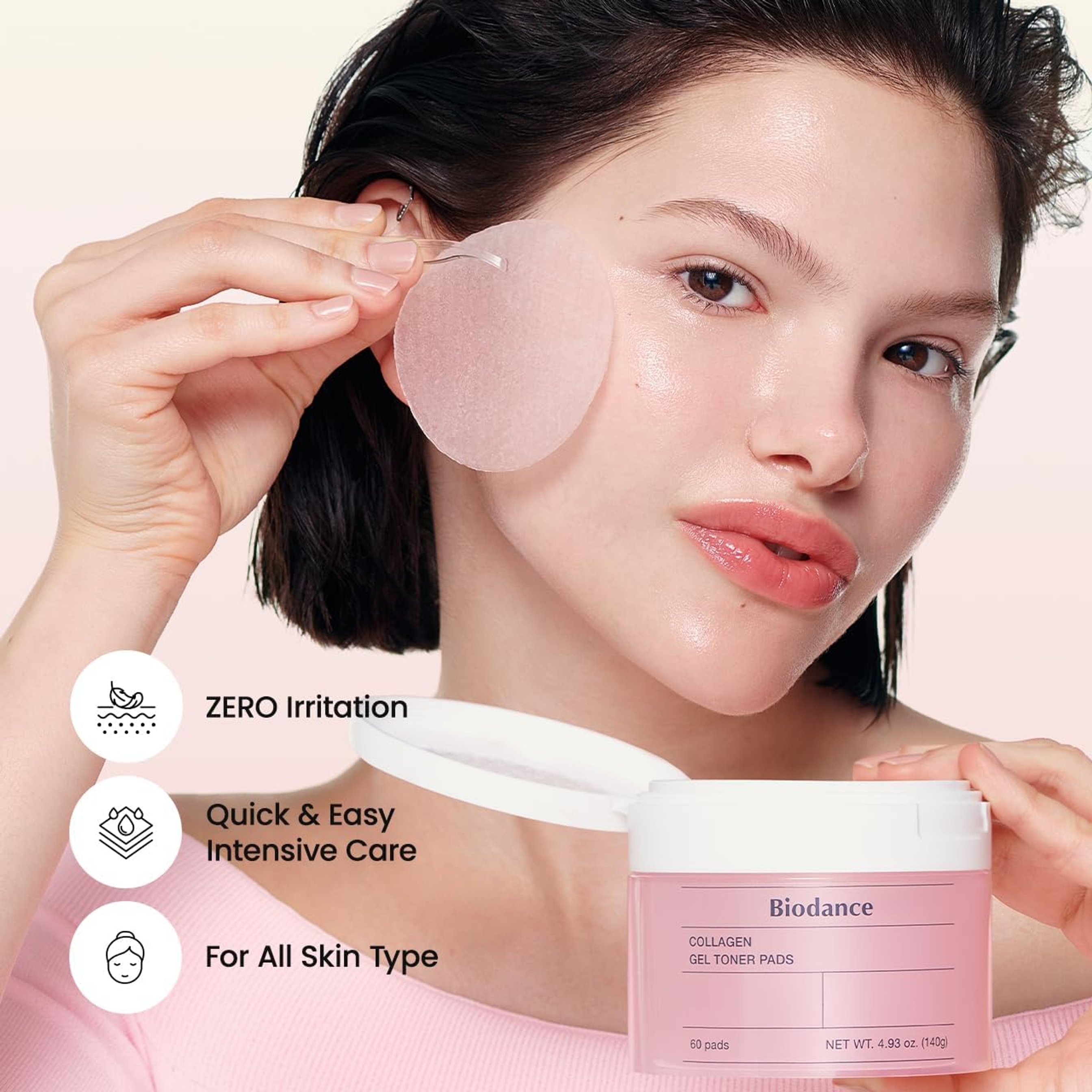 Biodance Collagen Gel Toner Pads 60 Count - Plumping Toner Pads for Sensitive Skin 7