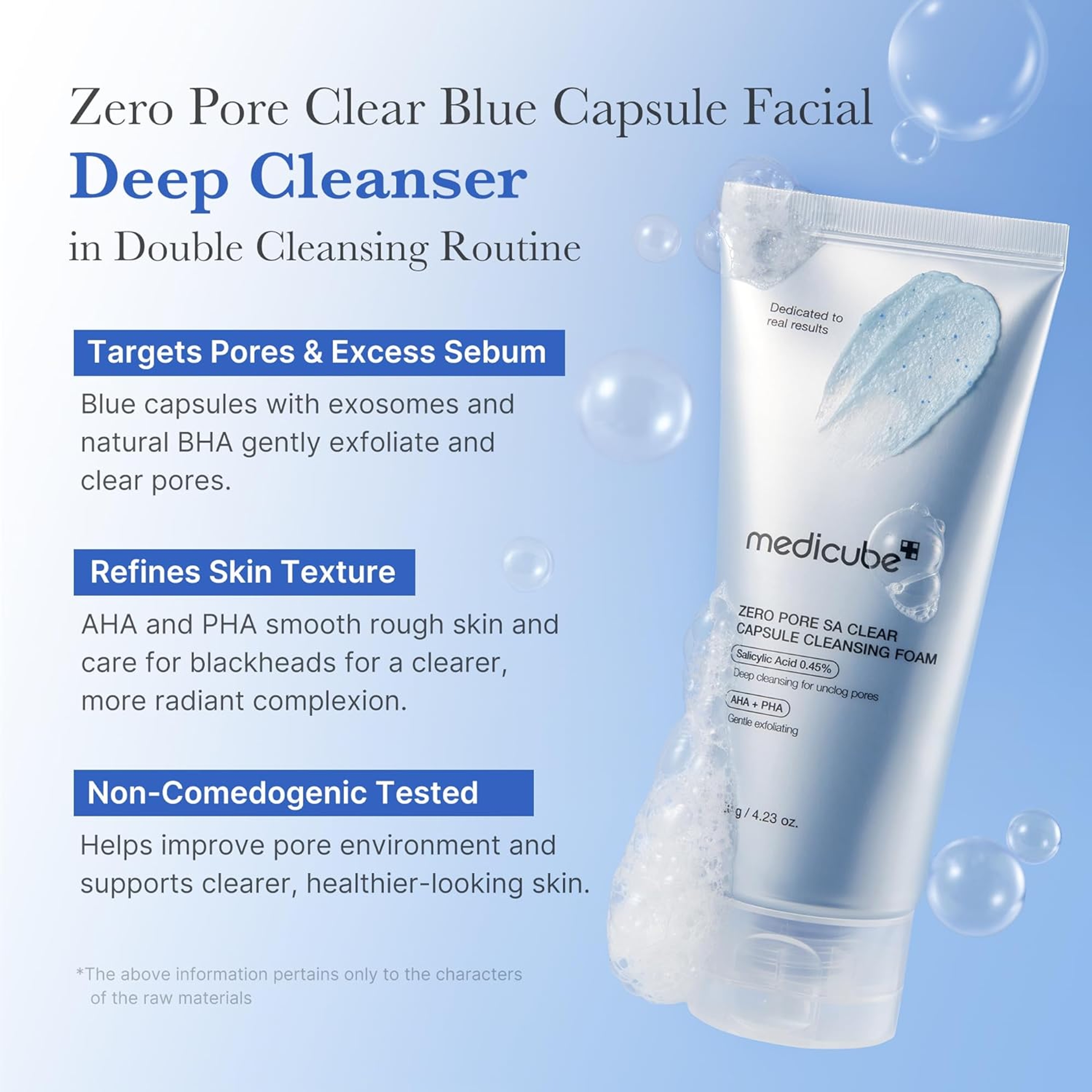 Medicube Zero Pore Capsule Cleansing Foam 4.23 fl.oz - Daily Gentle Cleanser for Skin Texture, Blackhead & Pore Care 2