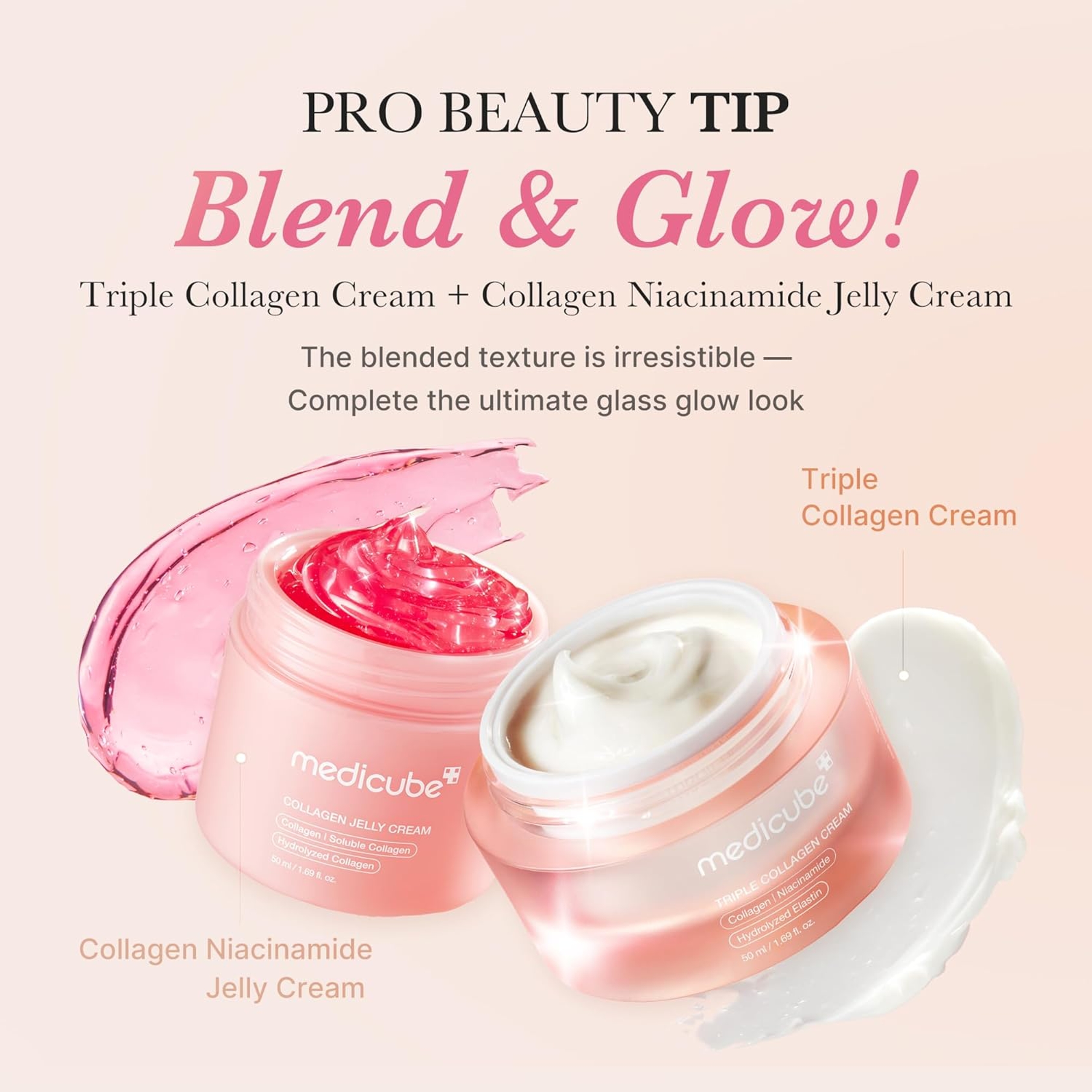Medicube Triple Collagen Cream 1.69 fl.oz - Hydrating & Firming Moisturizer for Wrinkle Care 6
