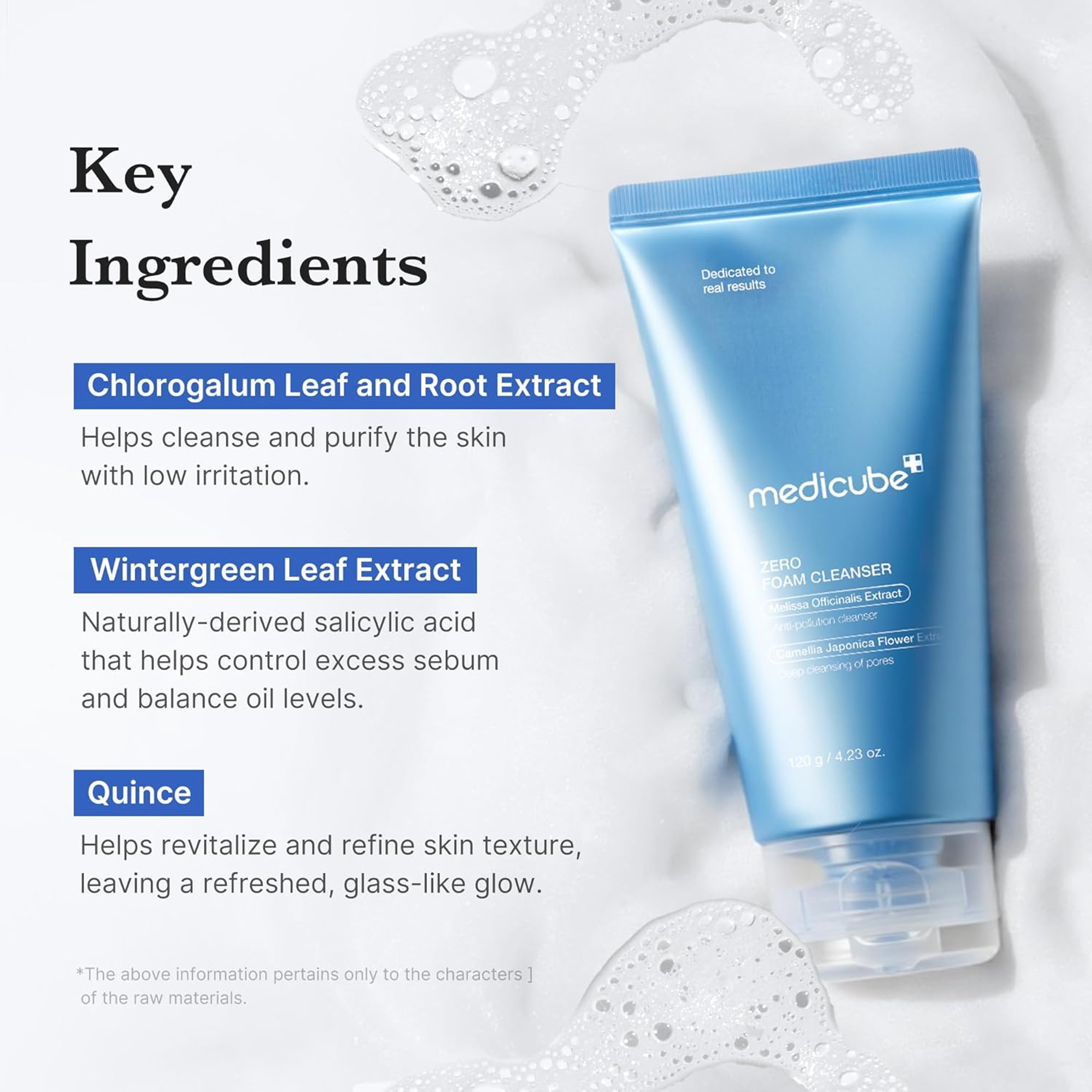 Medicube Facial Zero Foam Cleanser 4.23 fl.oz - Daily Gentle Cleansing Foam for Sensitive Skin 4