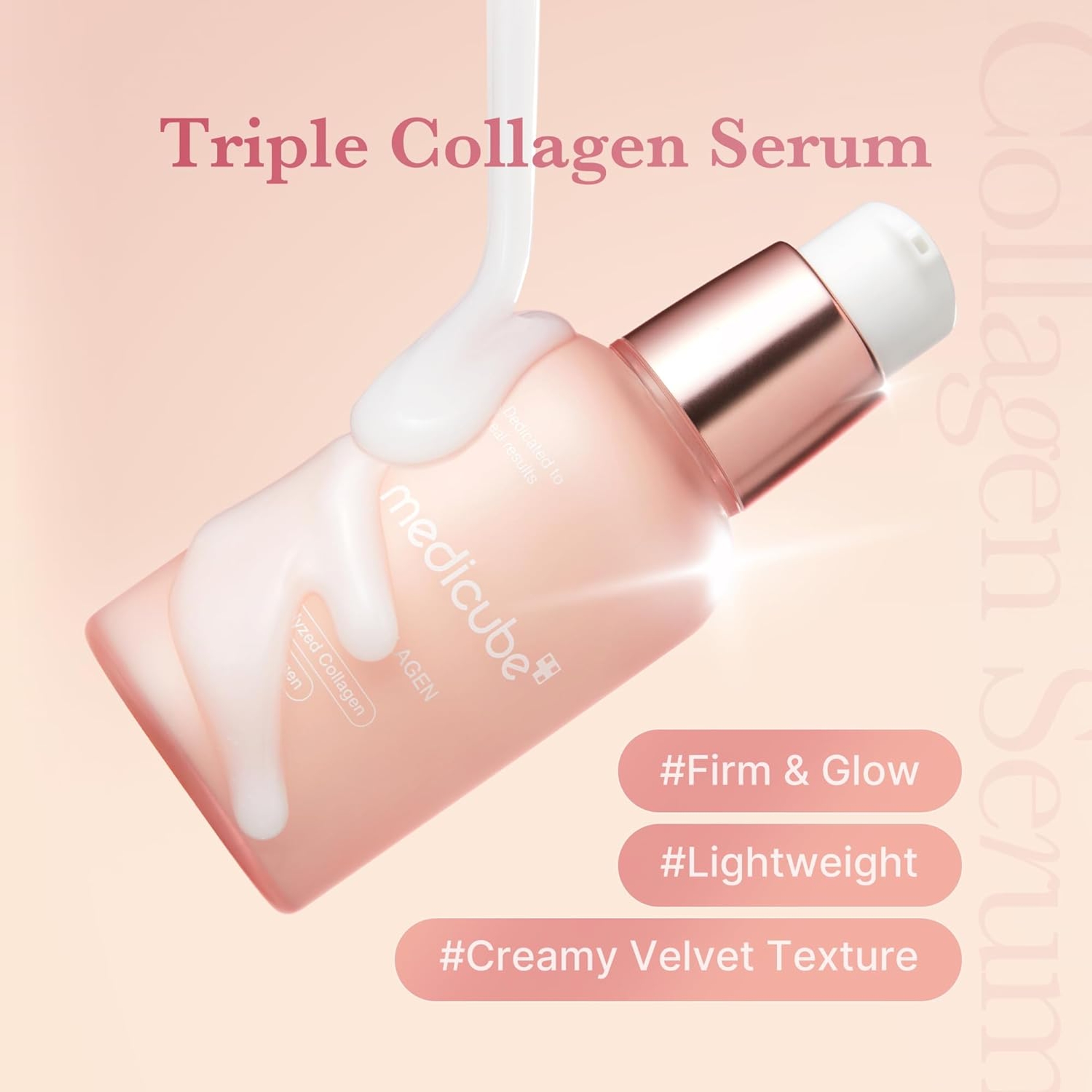 Medicube Triple Collagen Serum 1.85 fl.oz - Triple Collagen Complex Serum Nourish Dull Skin 2