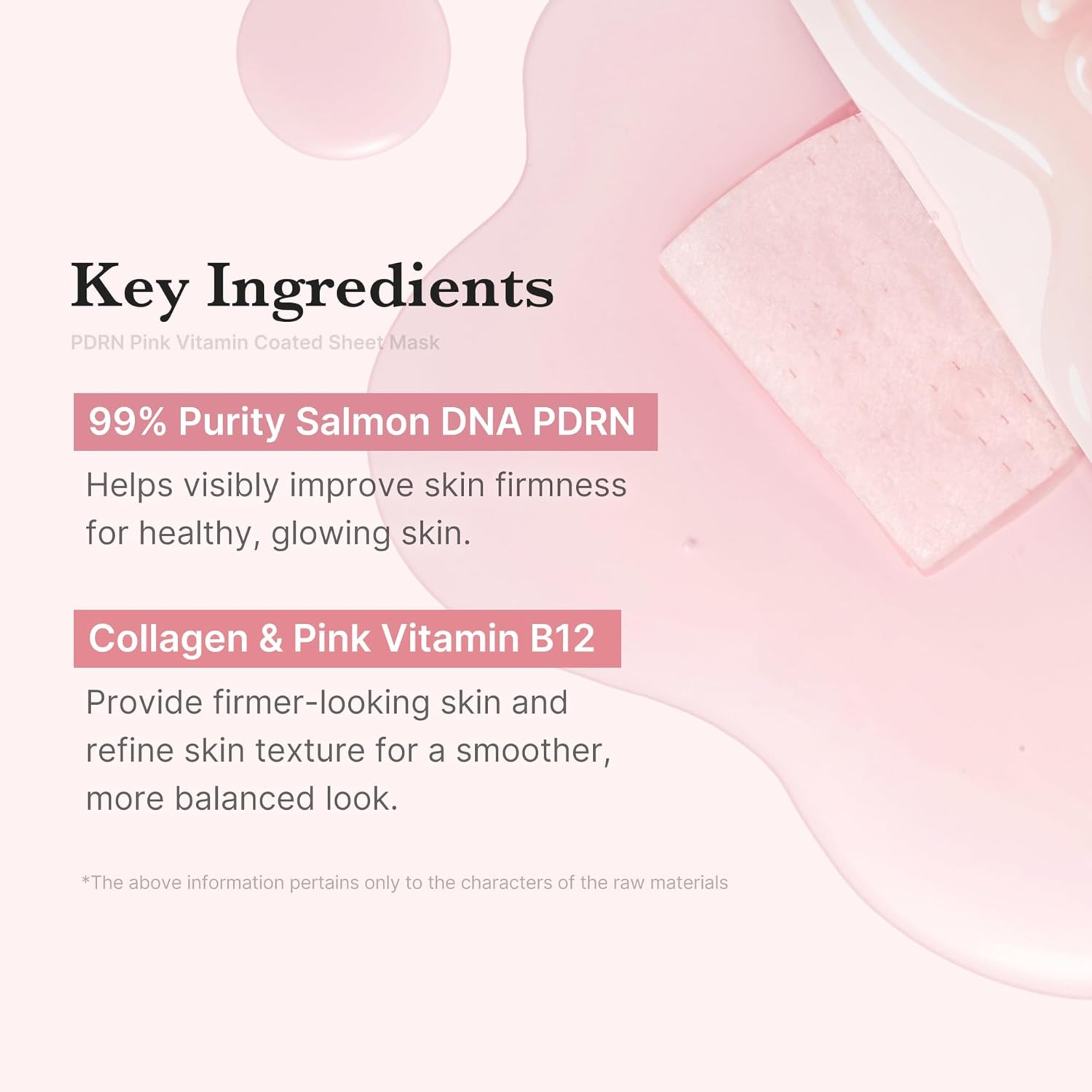 Medicube PDRN Pink Vita Coating Mask  0.77 oz - Salmon DNA Sheet Mask for Glass Skin 4
