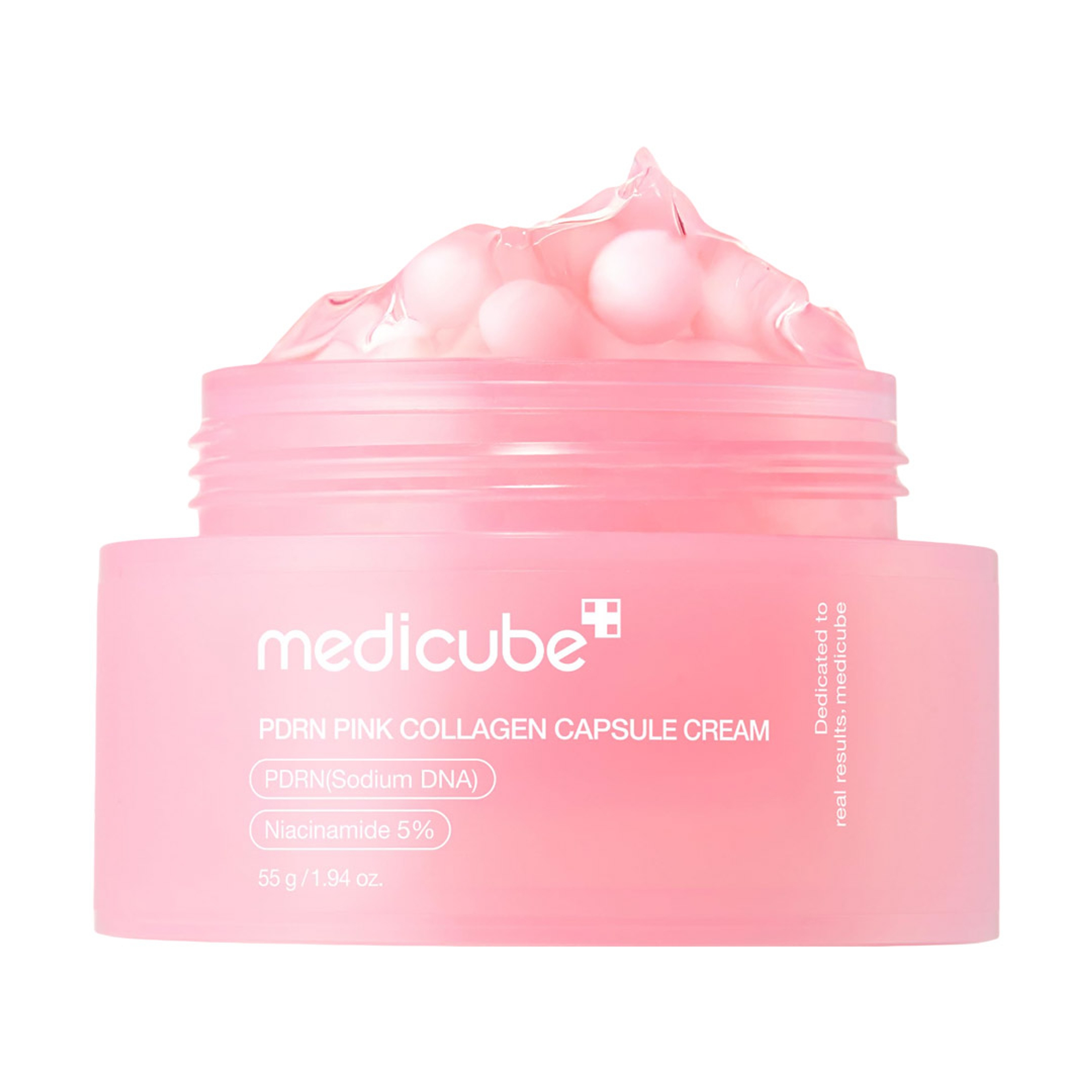 Medicube PDRN Pink Collagen Capsule Cream 1.94 fl.oz - Lightweight Moisturizing Cream with Salmon DNA for Uneven Skin 1