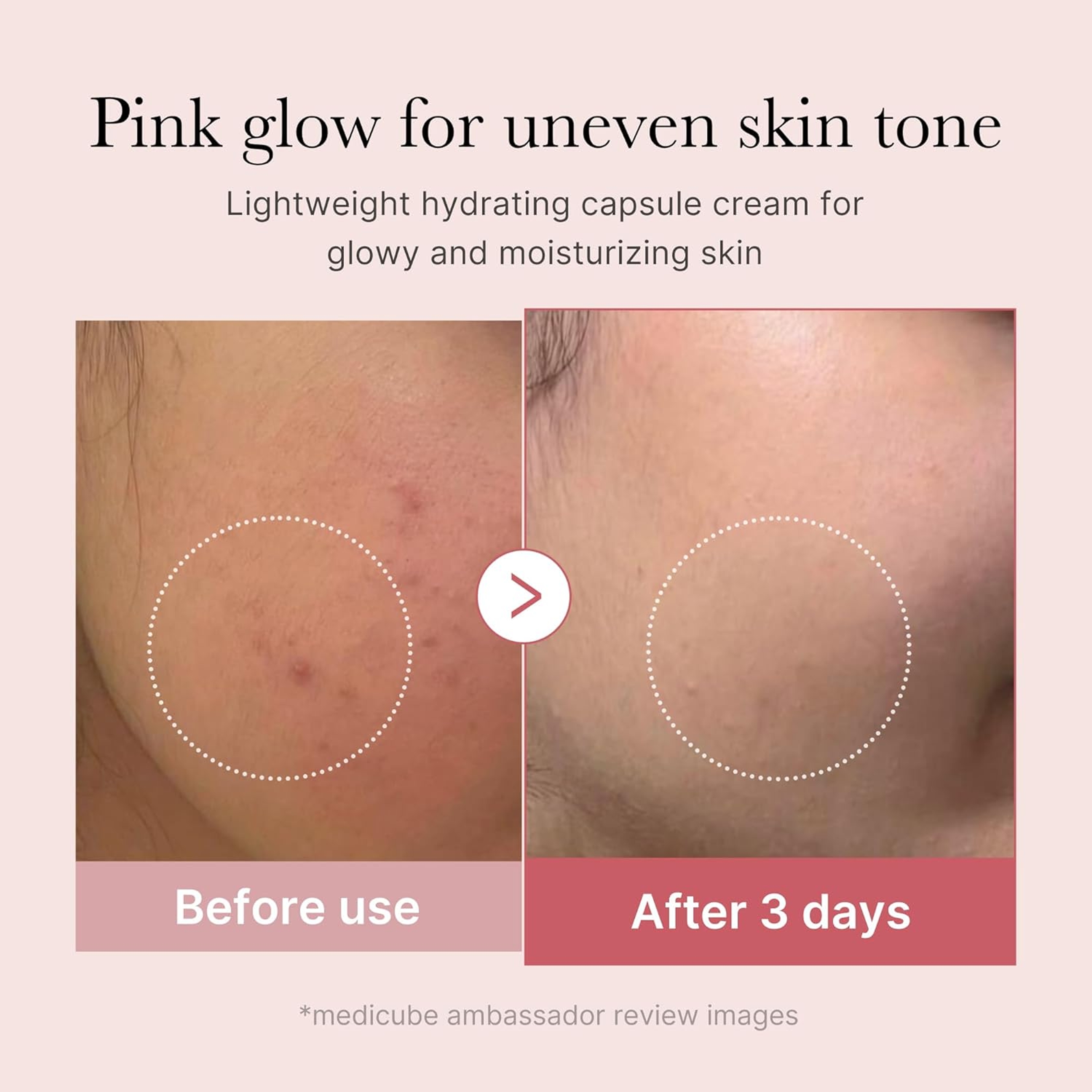 Medicube PDRN Pink Collagen Capsule Cream 1.94 fl.oz - Lightweight Moisturizing Cream with Salmon DNA for Uneven Skin 4