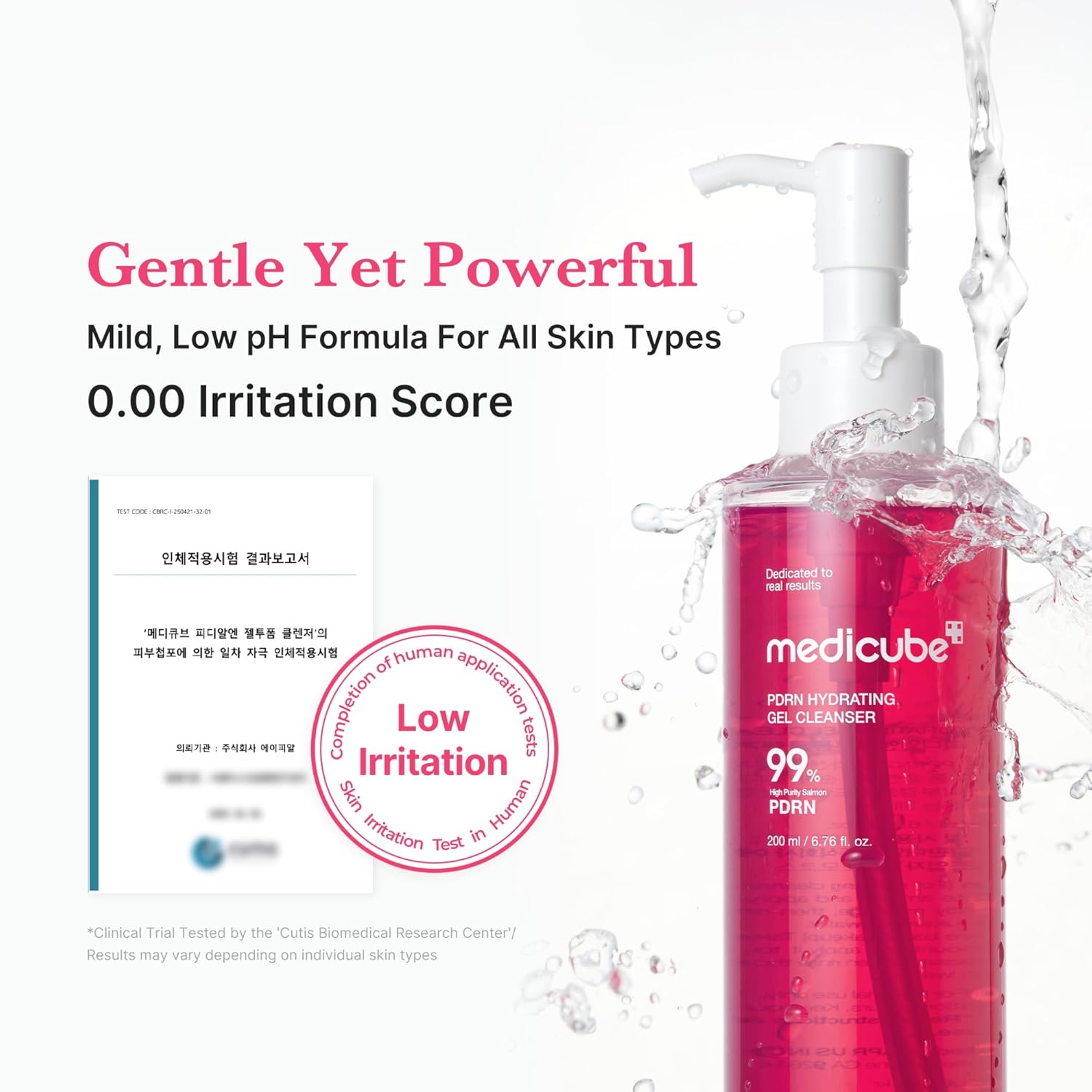 Medicube PDRN Hydrating Gel Cleanser 6.76 fl.oz - Low pH Hydrating Daily Face Wash for All Skin Types 5