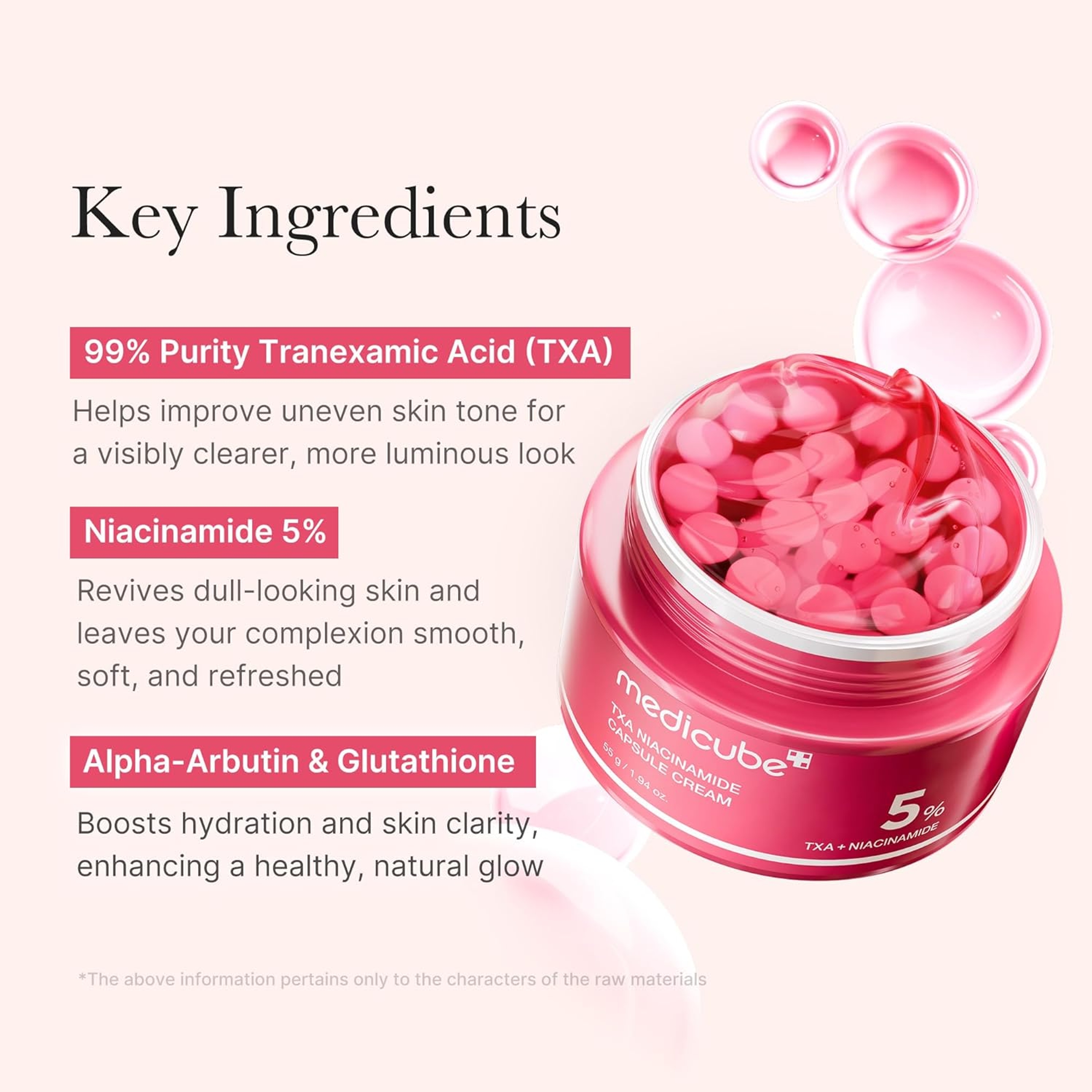 Medicube TXA Niacinamide Capsule Cream 1.94 fl.oz - Dual Radiance Moisturizer for Uneven Skin 3