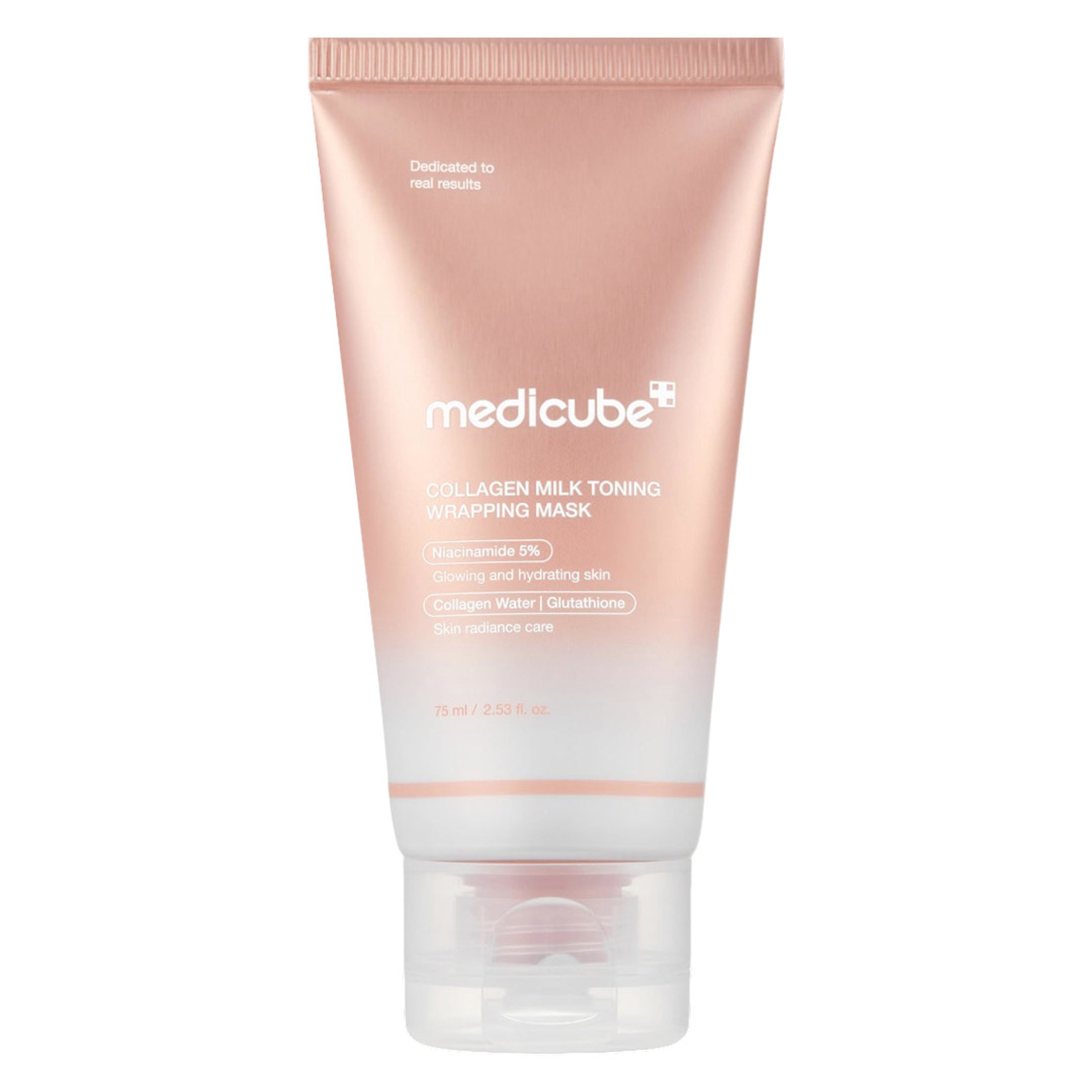 Medicube Collagen Milk Toning Wrapping Mask 2.53 fl.oz - Peel Off Mask with Glutathione, Niacinamide for Plumped Skin 1