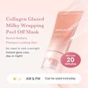 Medicube Collagen Milk Toning Wrapping Mask 2.53 fl.oz - Peel Off Mask with Glutathione, Niacinamide for Plumped Skin 2