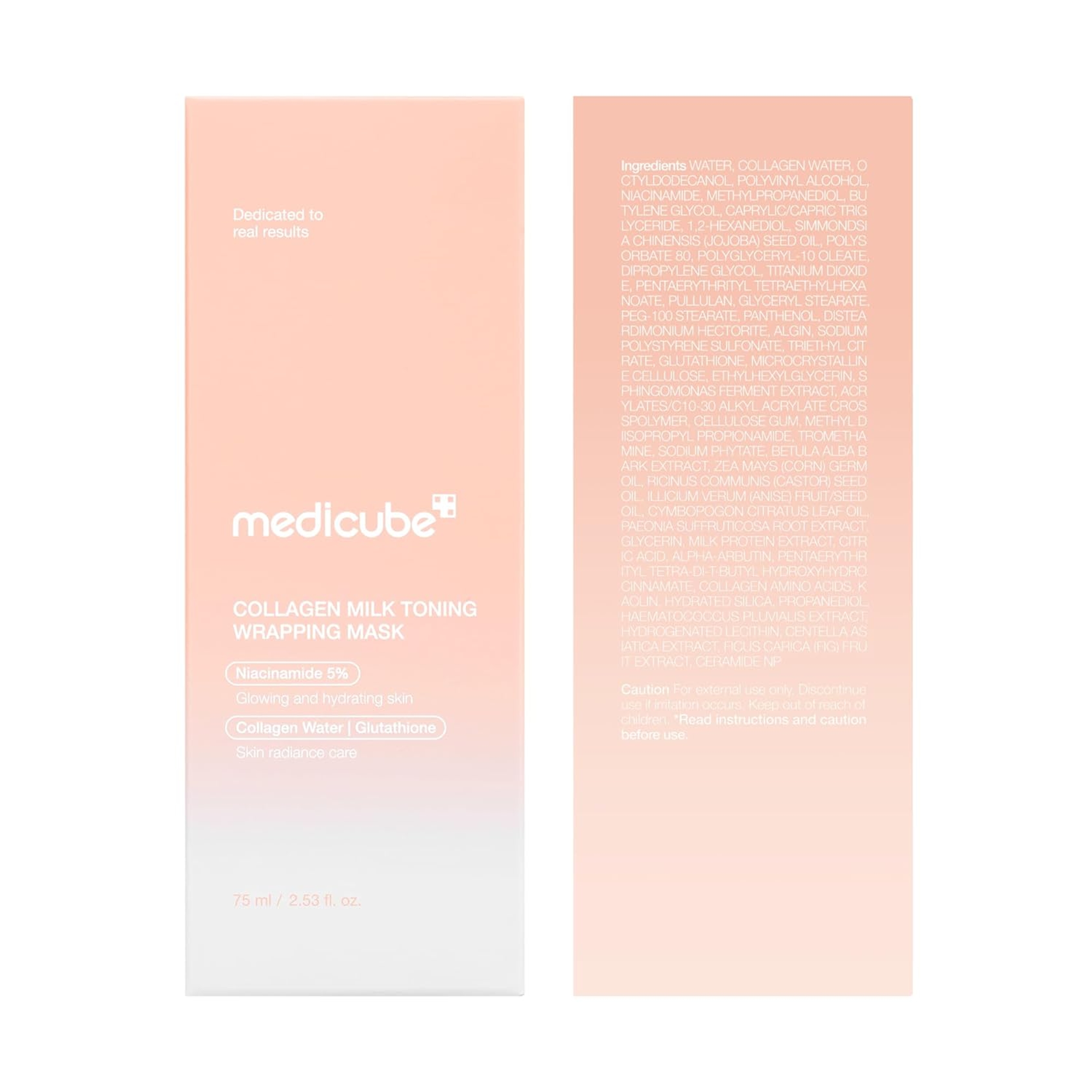 Medicube Collagen Milk Toning Wrapping Mask 2.53 fl.oz - Peel Off Mask with Glutathione, Niacinamide for Plumped Skin 9