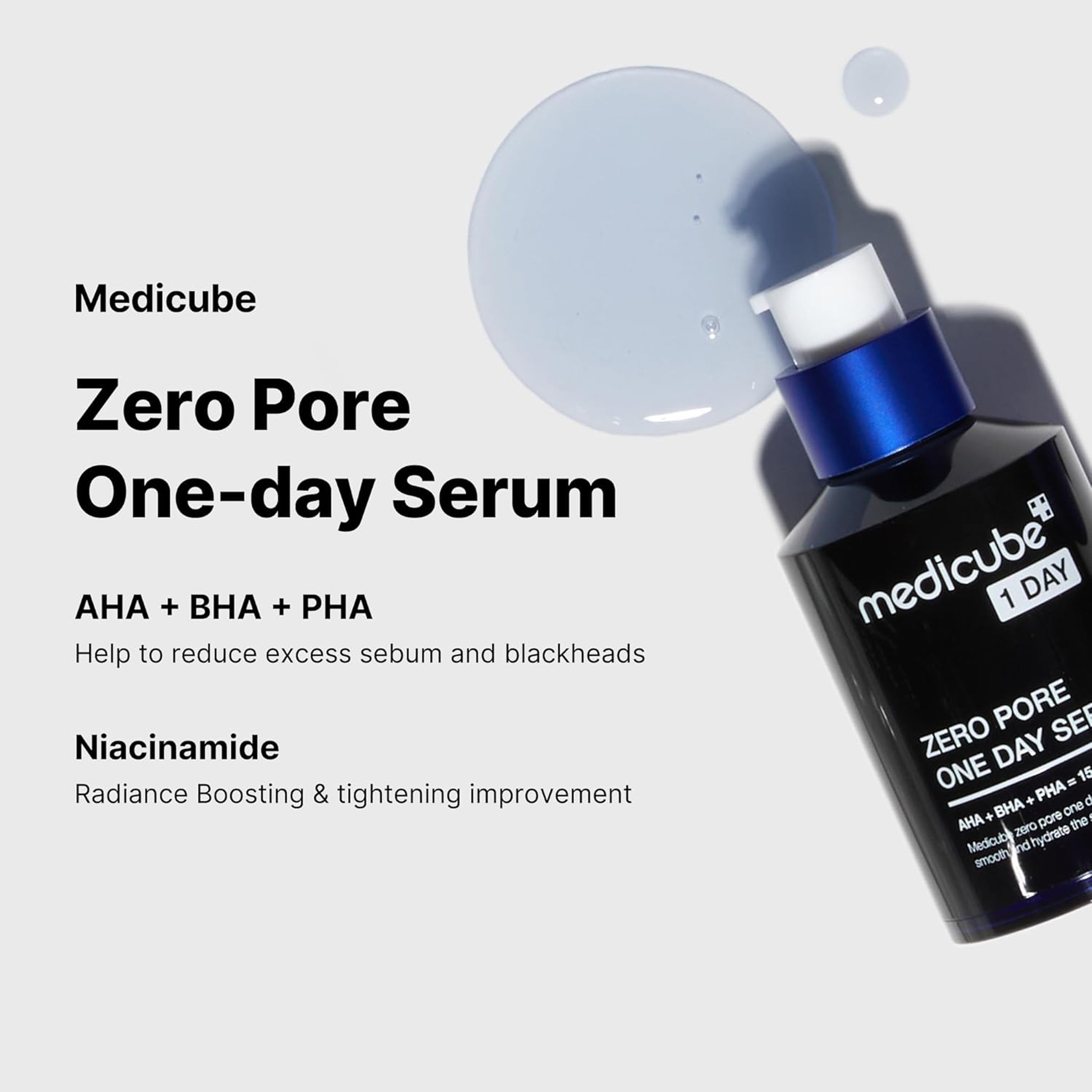 Medicube Zero Pore One Day Serum - Overnight Resurfacing Serum with Pore Tightening Complex 1.01 fl.oz 5