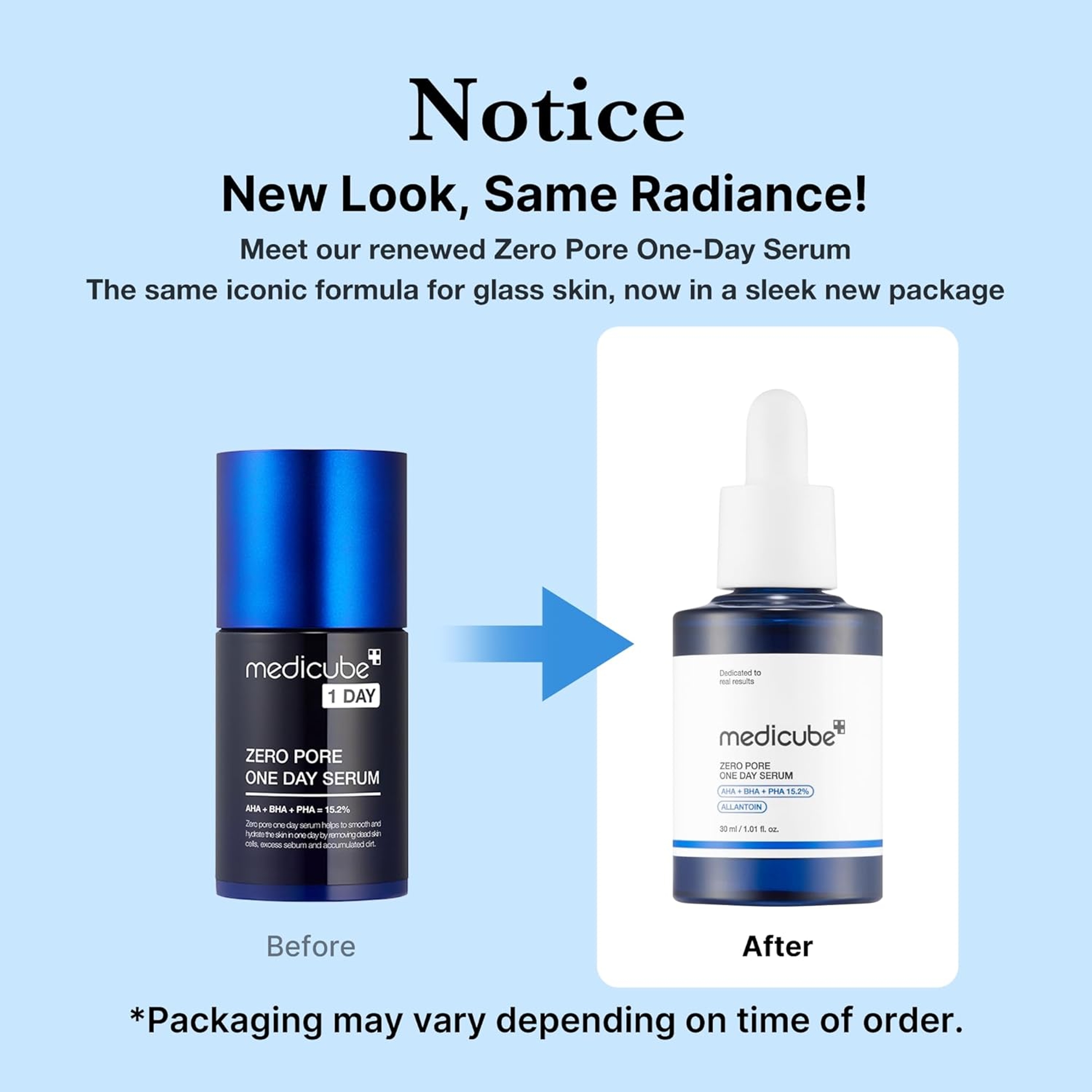 Medicube Zero Pore One Day Serum - Overnight Resurfacing Serum with Pore Tightening Complex 1.01 fl.oz 10