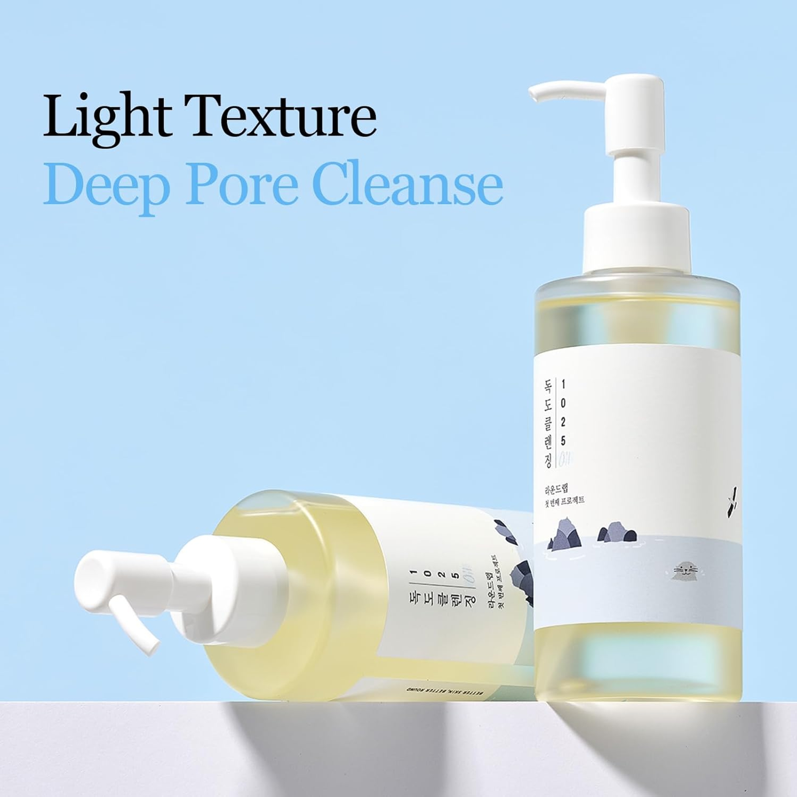 Round Lab 1025 Dokdo Cleansing Oil 6.76 fl.oz - Lightweight Oil Cleanser & Makeup Remover for Sensitive Skin 2
