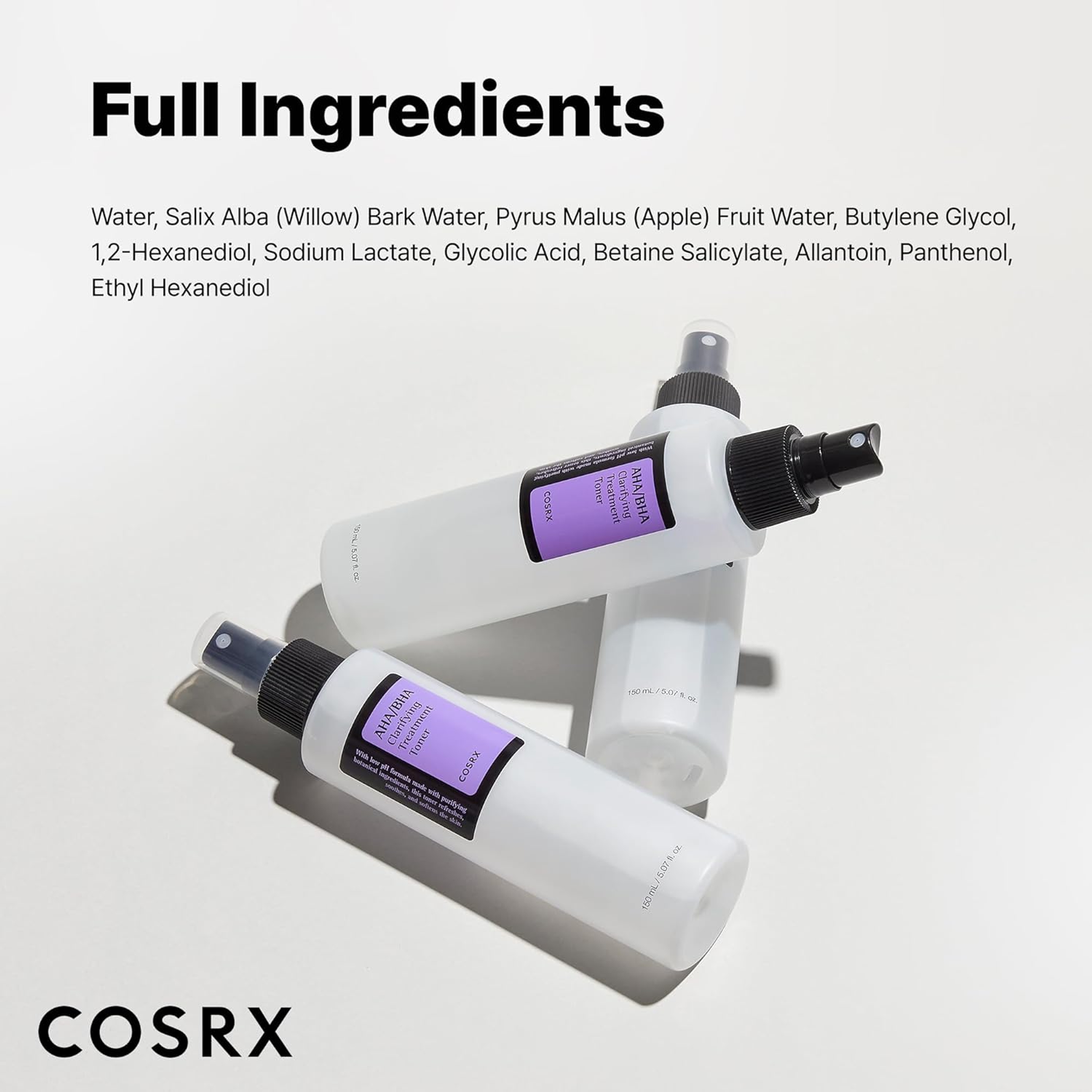 Cosrx AHA/BHA Treatment Toner 5.07 fl.oz - Facial Exfoliating Spray for Whiteheads, Pores, & Uneven Skin 9
