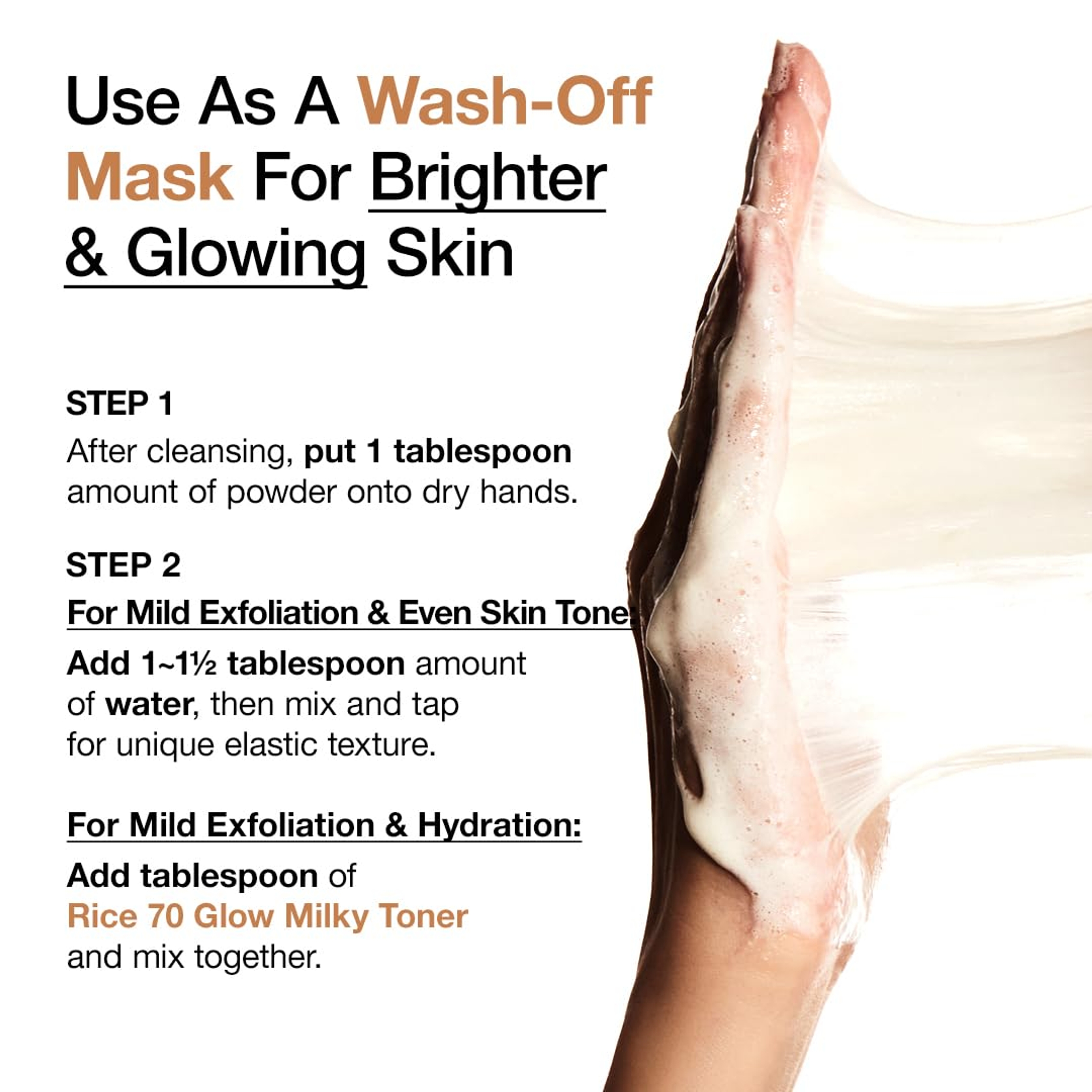 Anua Rice Enzyme Brightening Cleansing Powder 1.41 oz - Exfoliating Powder-to-Foam Cleanser 3