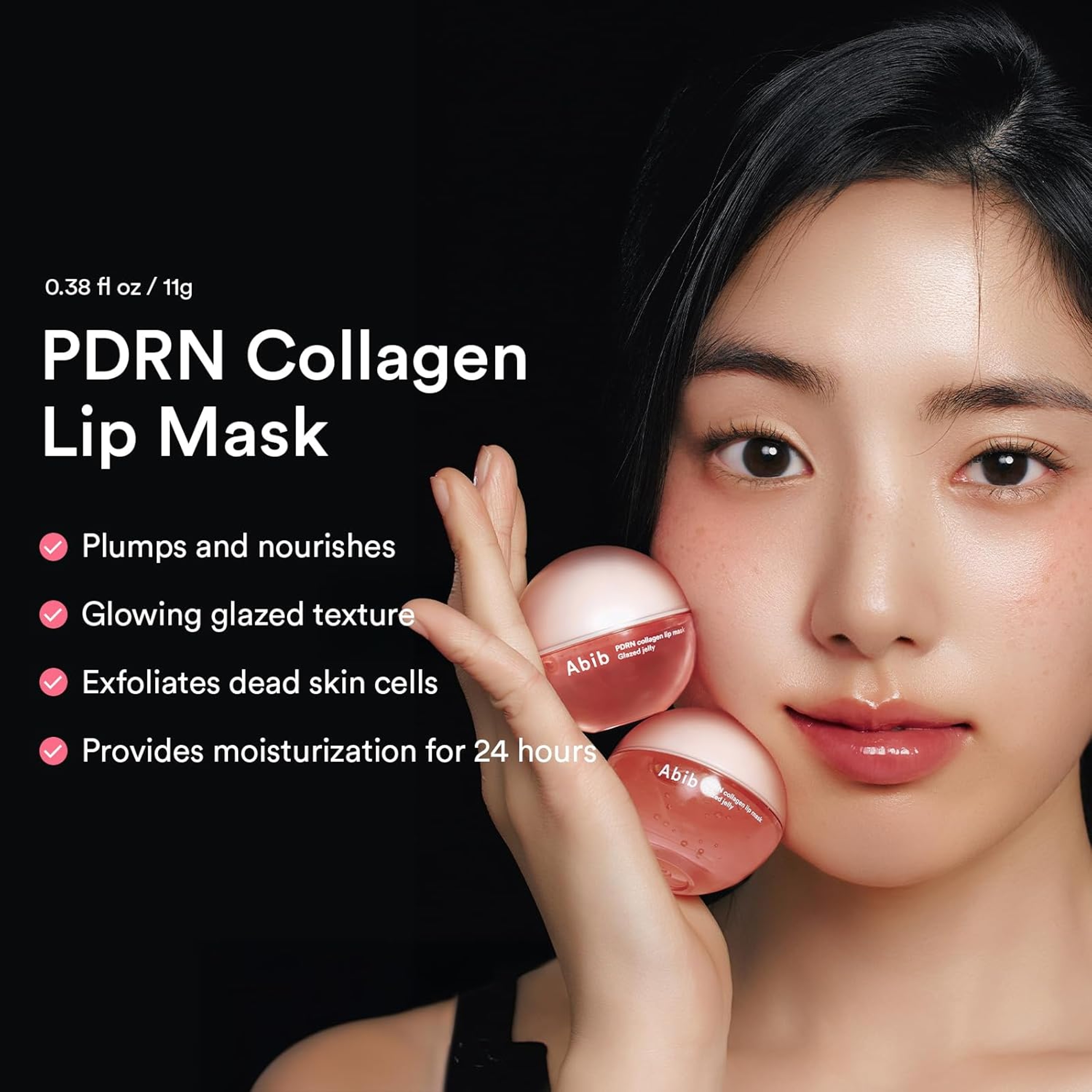Abib PDRN Collagen Lip Mask Glazed Jelly 0.38 fl.oz - Hydrating Care Moisturizer Treatment for Flakey, Dry Lips 2