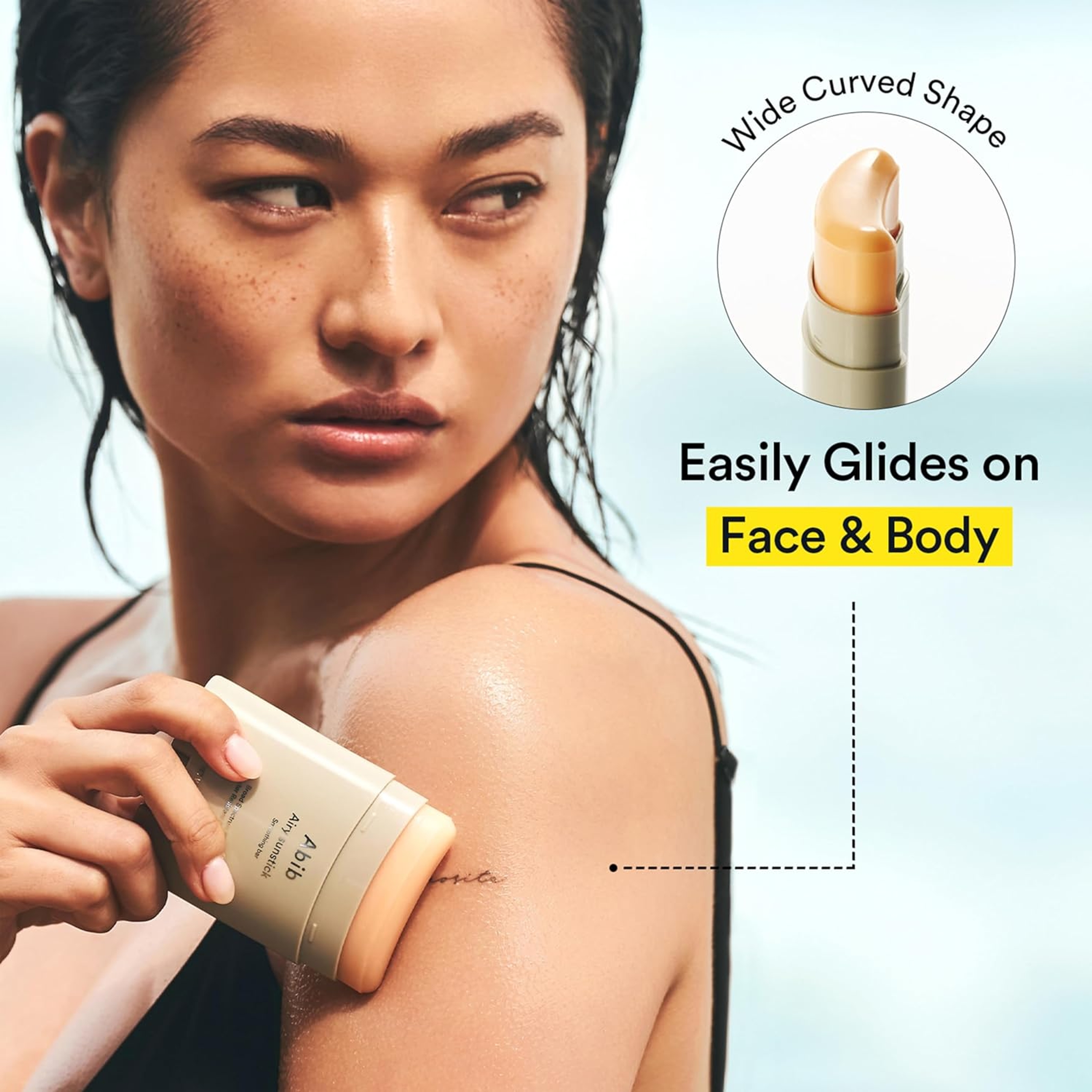 Abib Airy Sunstick Protection Bar 0.81 fl.oz - SPF50+ Broad Spectrum Sunscreen Stick for Oily & Combination Skin 5