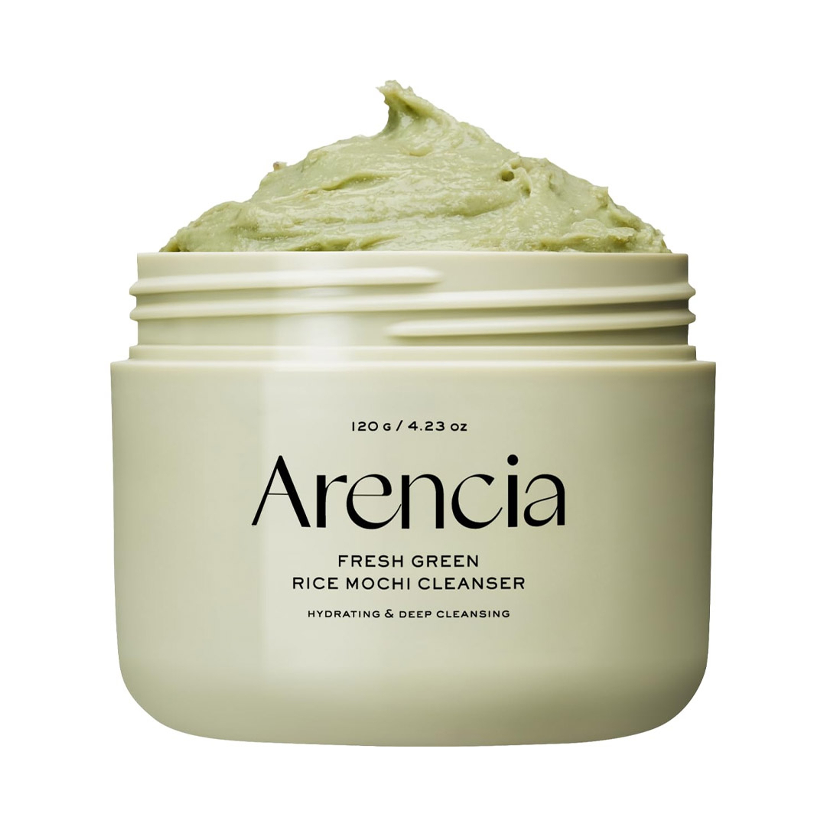 Arencia Fresh Green Rice Mochi Face Cleanser 4.23 fl.oz - Gentle Scrub All in One for Deep Cleansing 1