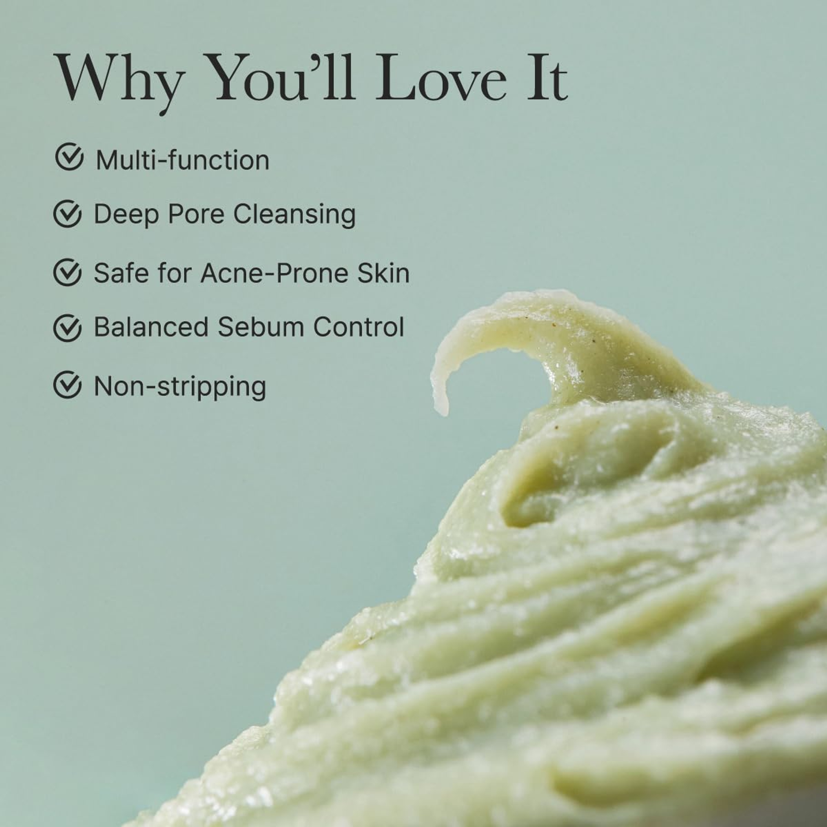Arencia Fresh Green Rice Mochi Face Cleanser 4.23 fl.oz - Gentle Scrub All in One for Deep Cleansing 3