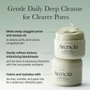 Arencia Fresh Green Rice Mochi Face Cleanser 4.23 fl.oz - Gentle Scrub All in One for Deep Cleansing 4