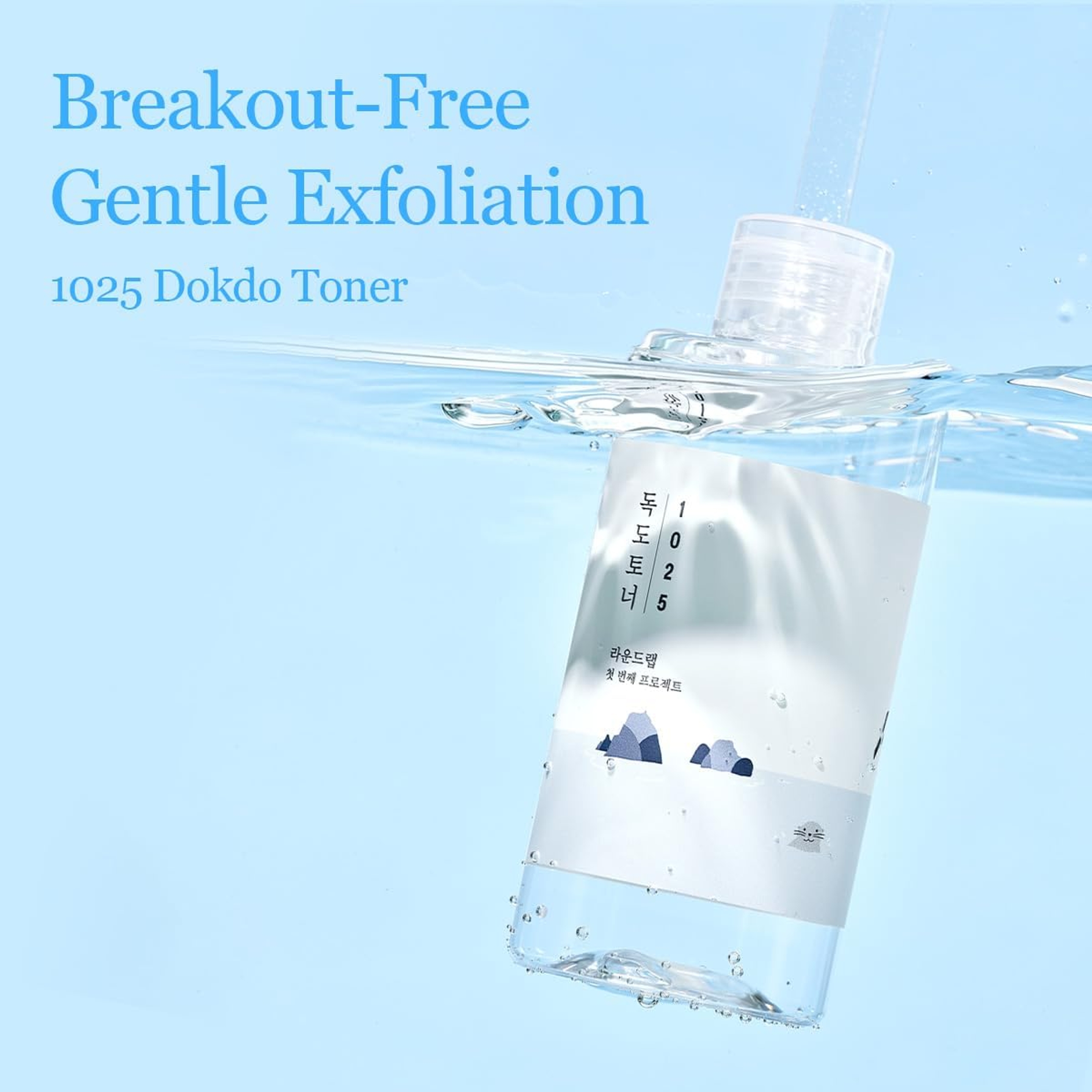 Round Lab 1025 Dokdo Toner 6.76 fl.oz - Gentle Exfoliating Facial Toner for Moisturization & Soft Finish 4