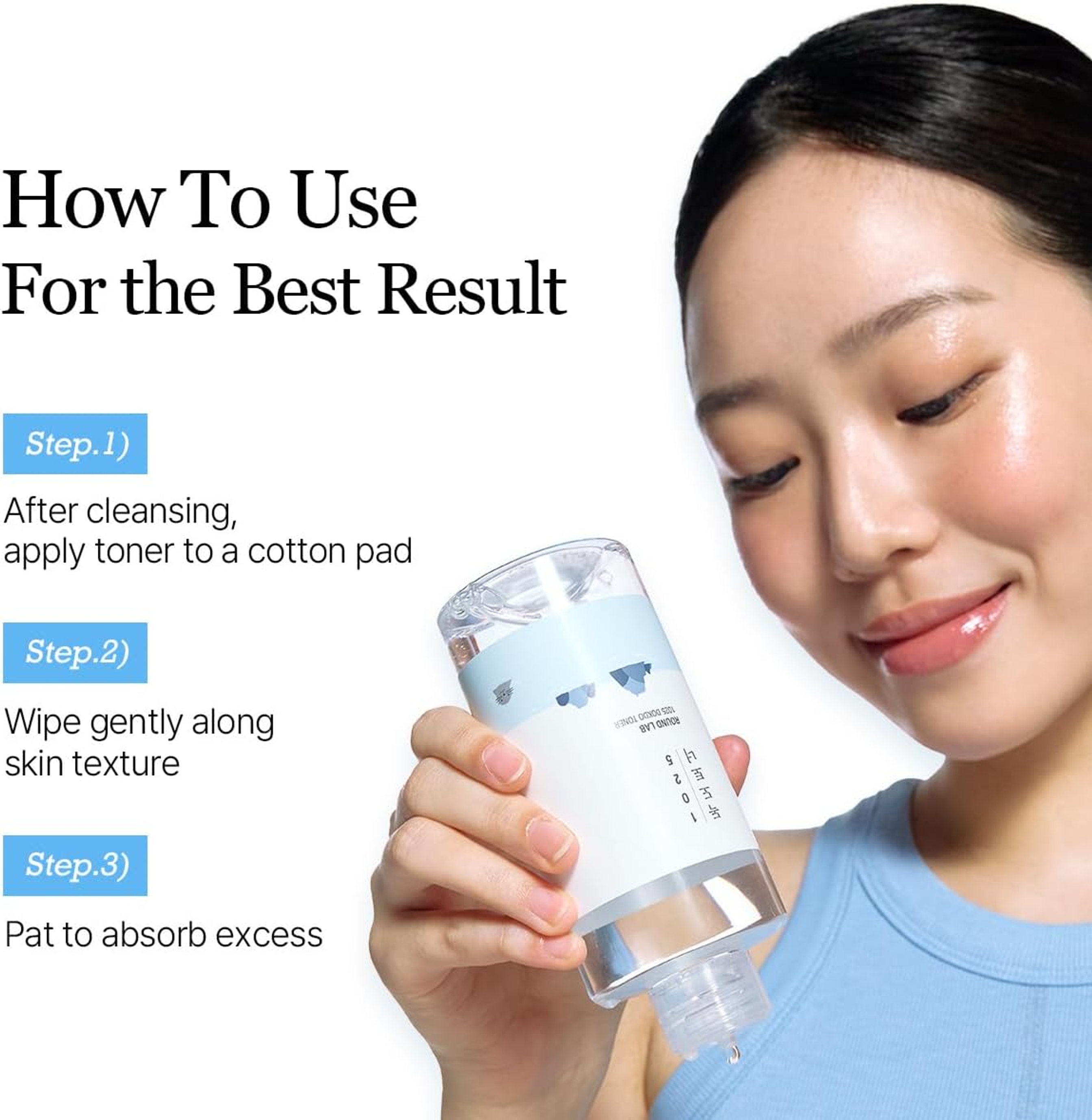Round Lab 1025 Dokdo Toner 6.76 fl.oz - Gentle Exfoliating Facial Toner for Moisturization & Soft Finish 8