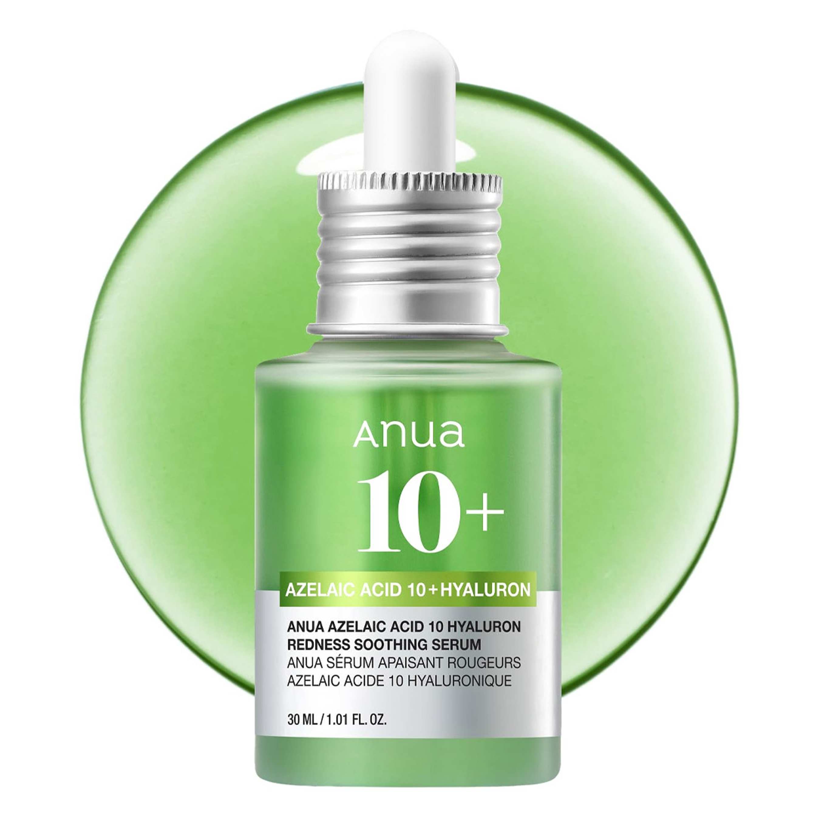 Anua Azelaic Acid 10 Hyaluron Redness Soothing Serum 1.01 fl.oz - Facial Serum for Blemish-Prone & Oily-Prone Skin 1