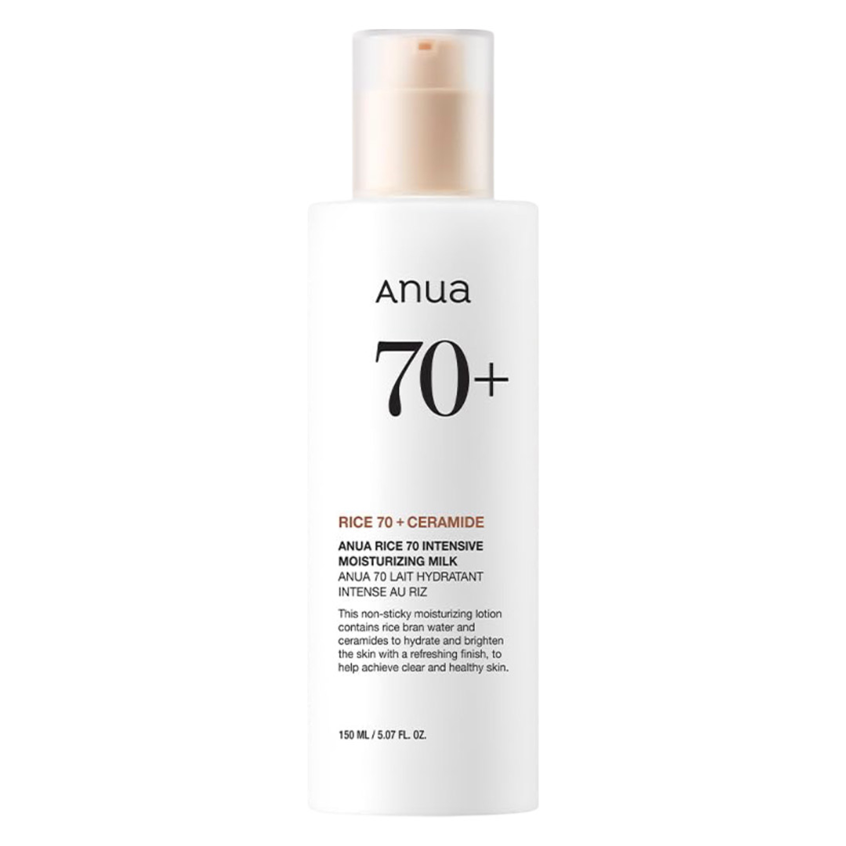 Anua Rice 70 Intensive Moisturizing Milk 5.07 fl.oz - Hydrating Face Lotion for All Skin Types 1