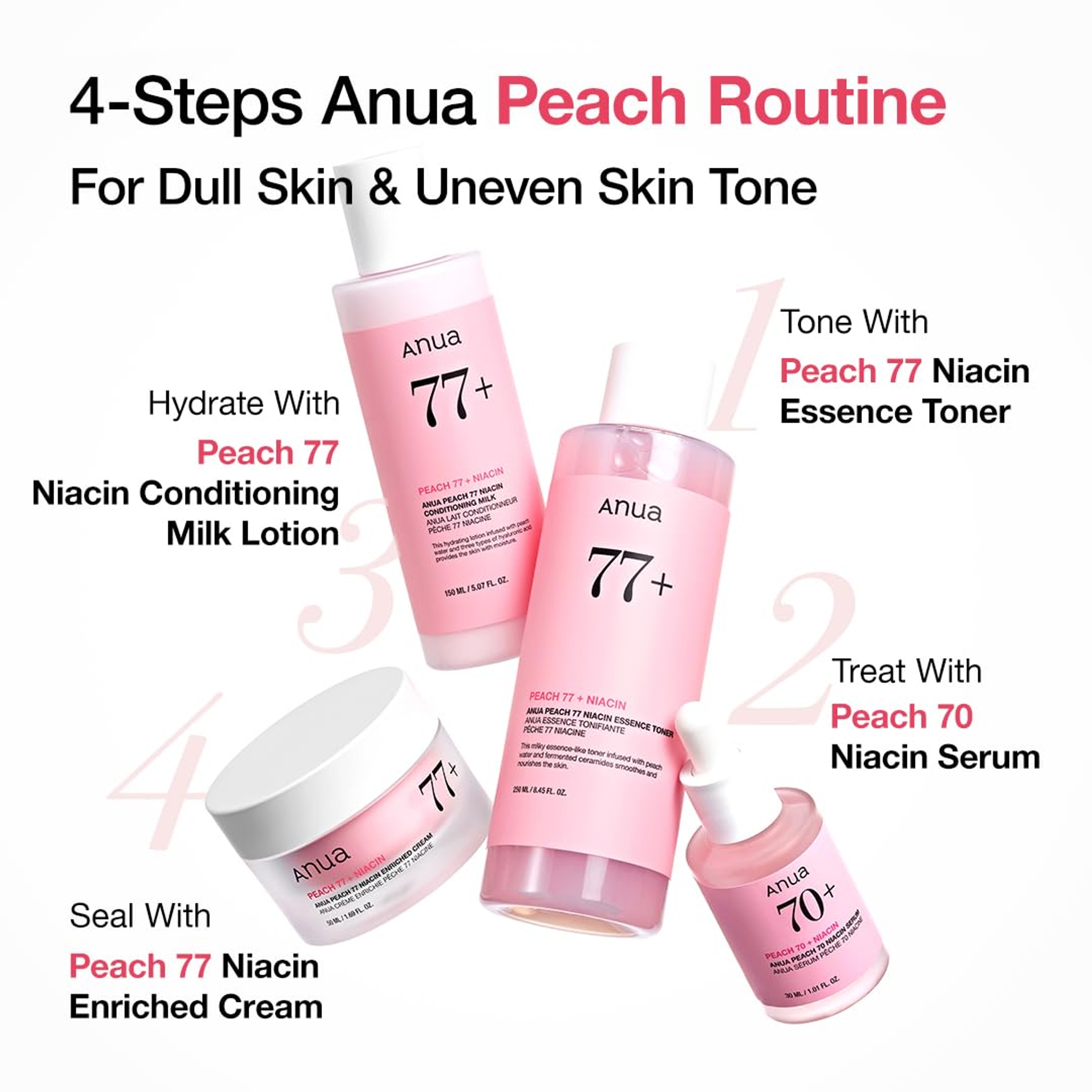 Anua Peach 70 Niacinamide Serum 1.01 fl.oz - Daily Glow Serum For Glass Skin Effect 6