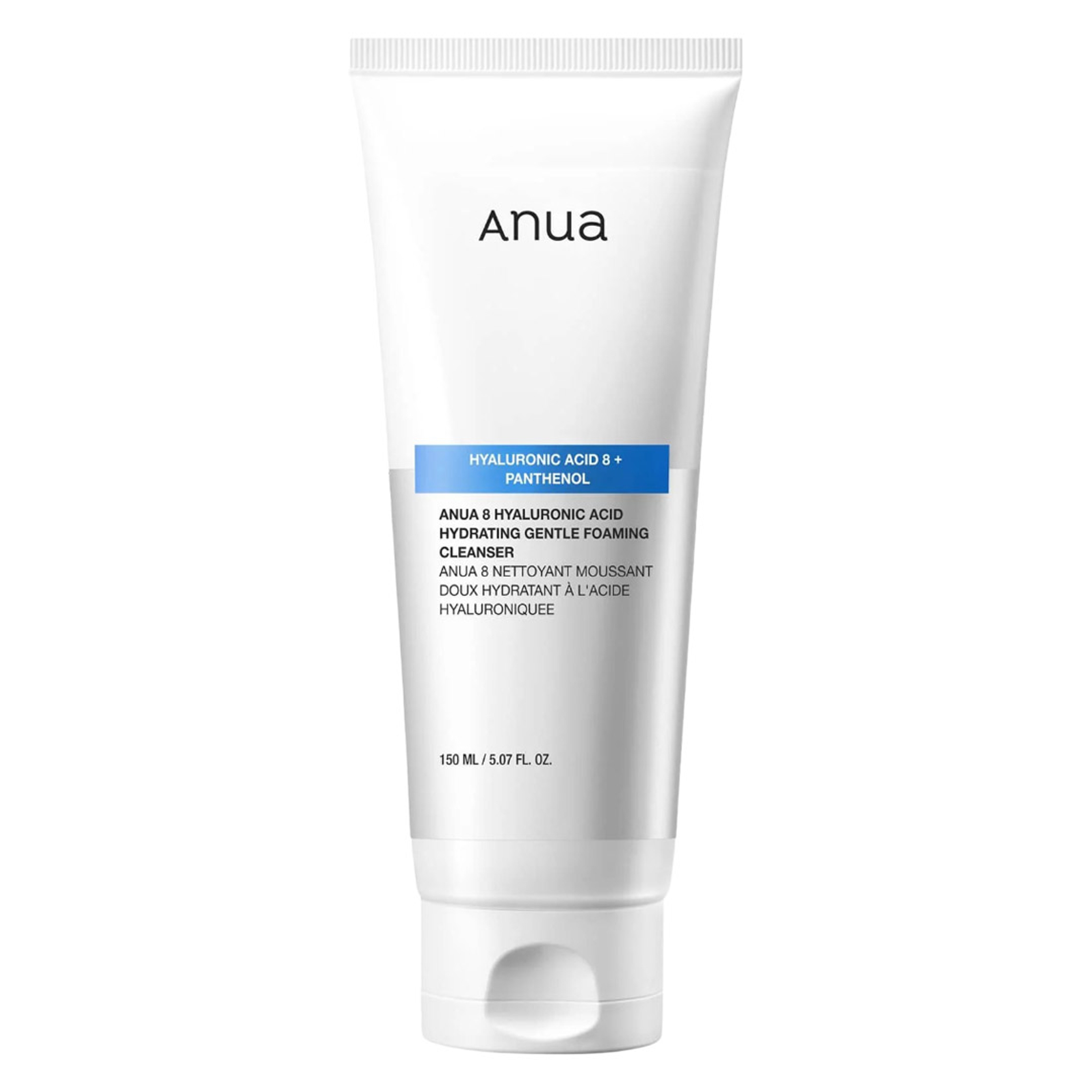 Anua 8 Hyaluronic Acid Hydrating Gentle Foaming Cleanser 5.07 fl.oz - Daily Face Wash for Dry & Sensitive Skin 1