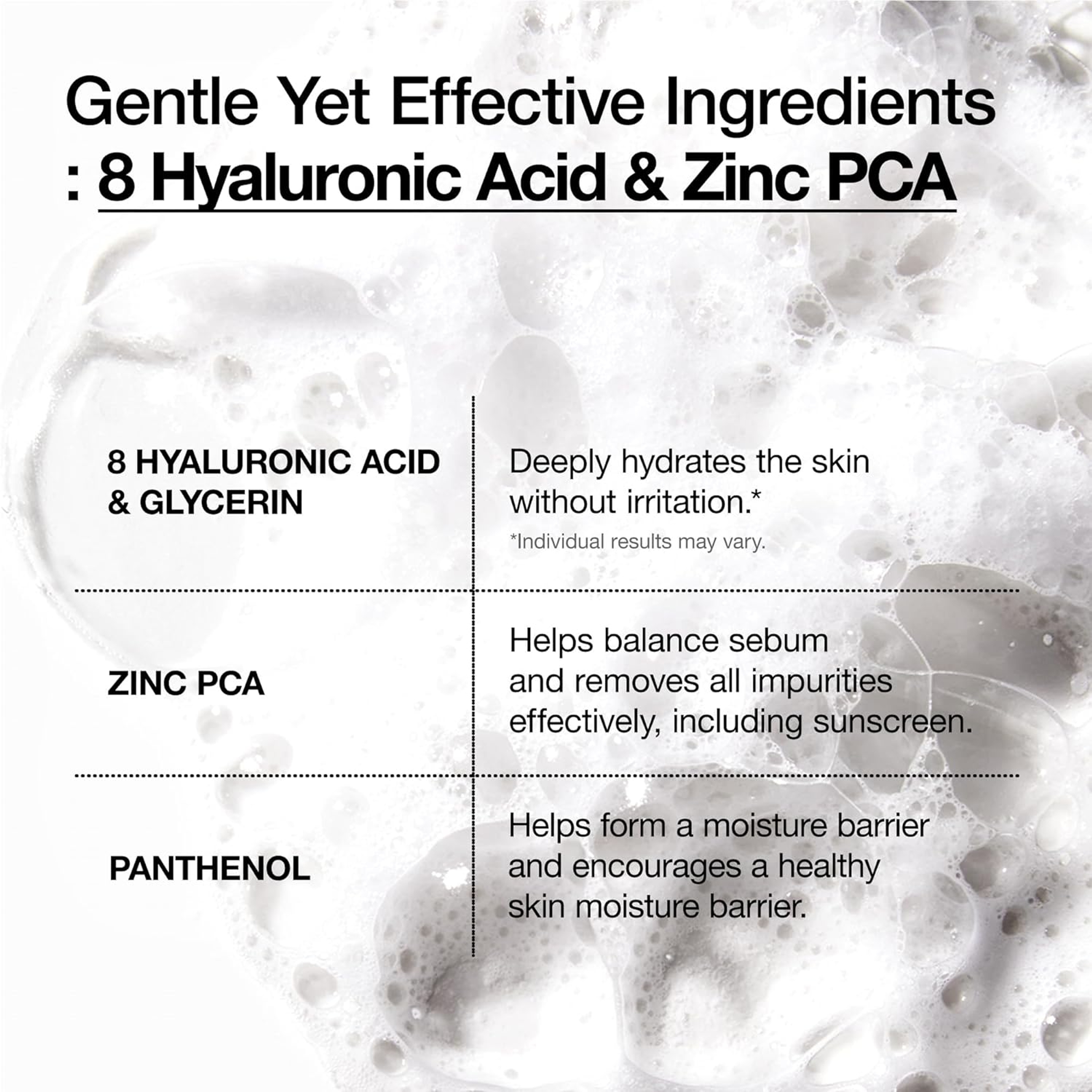 Anua 8 Hyaluronic Acid Hydrating Gentle Foaming Cleanser 5.07 fl.oz - Daily Face Wash for Dry & Sensitive Skin 4