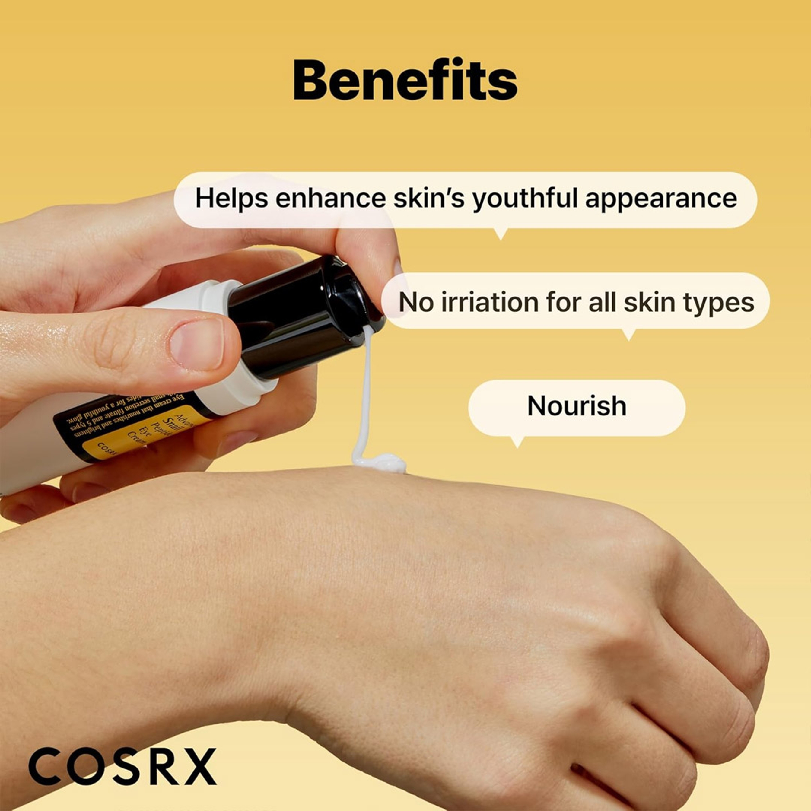 Cosrx Advanced Snail Peptide Eye Cream - Snail Mucin Peptide Under Eye Cream for Dark Circles 0.85 fl.oz 4
