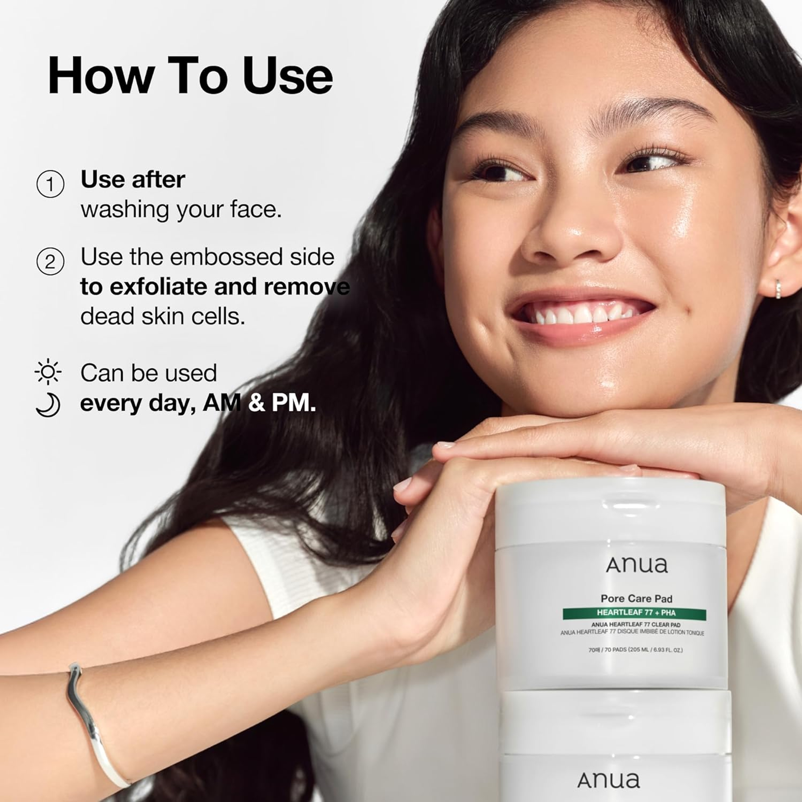 Anua Heartleaf 77 Toner Pads 70 Count - Daily Exfoliating Toner Pad for Sensitive Skin 7