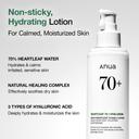 Anua Heartleaf 70 Daily Lotion 6.76 fl.oz - Lightweight Face Moisturizer with Hyaluronic Acid for Dry Skin 3