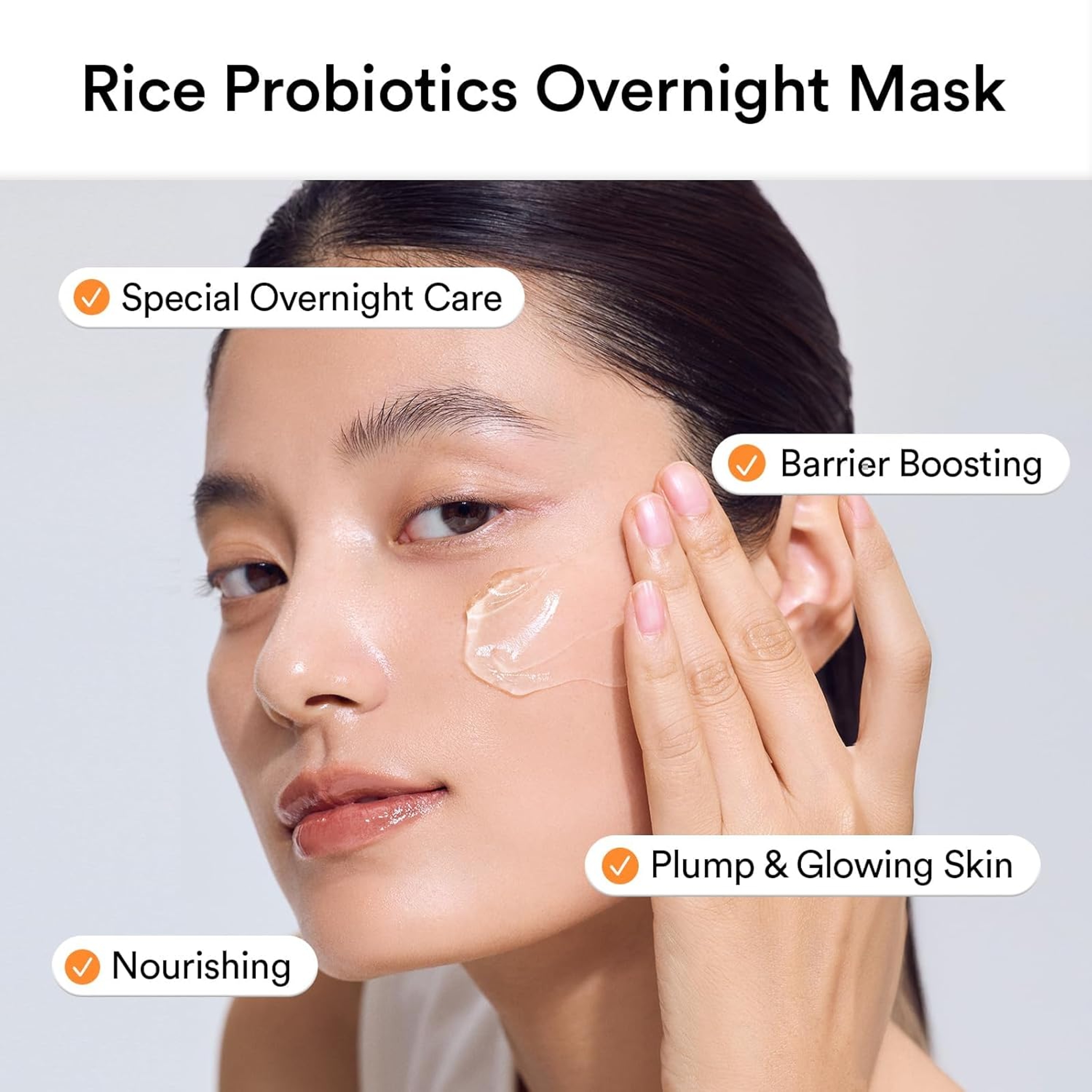 Abib Rice Probiotics Overnight Face Mask Barrier Jelly 2.7 fl.oz - Sleeping Mask for Glass Skin 3