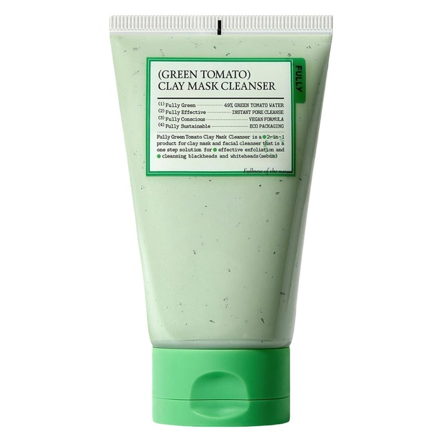 Fully Green Tomato Pore Cleanser 4.05 fl.oz - Clay Mask Cleanser for Deep Pore Cleanse & Pore Minimizer
