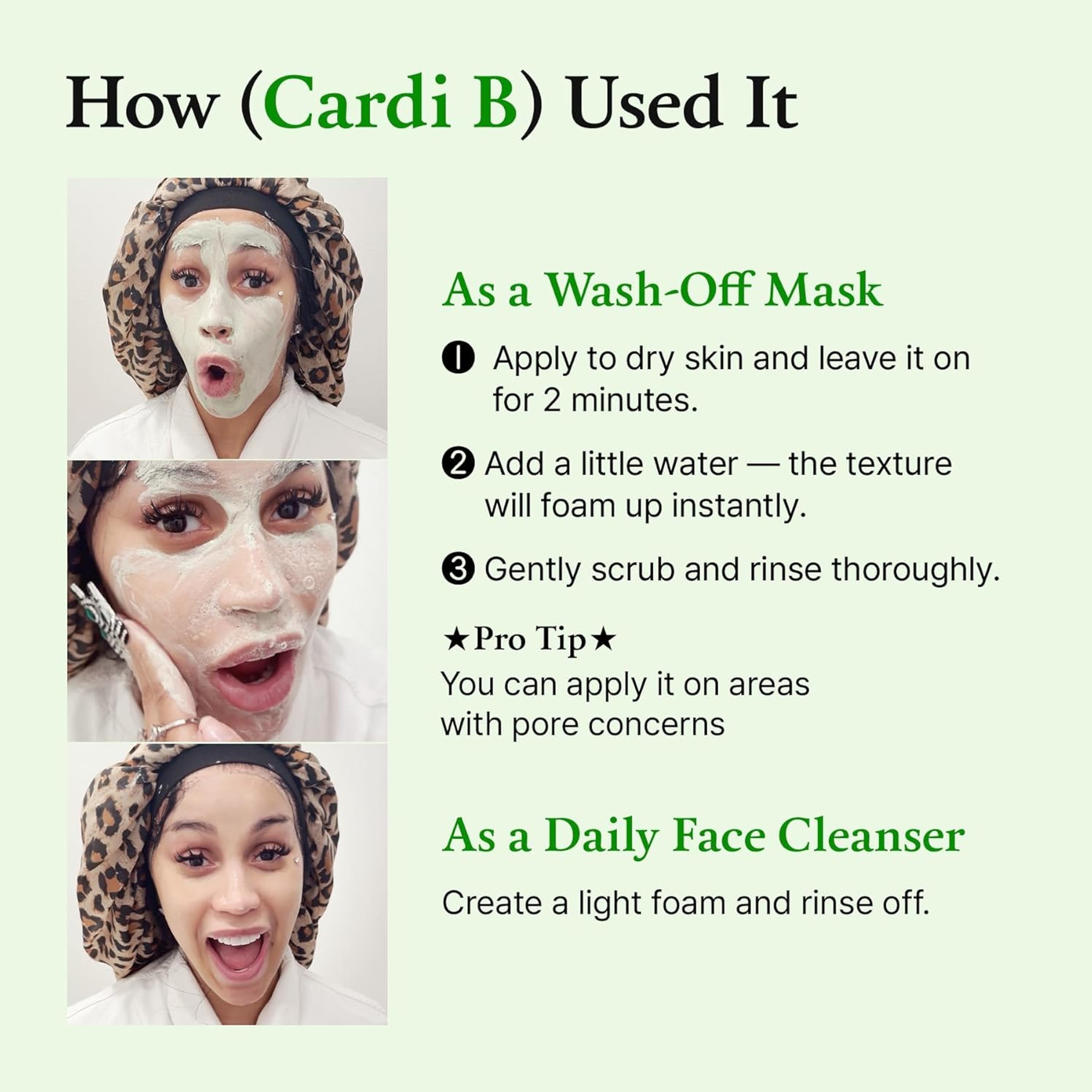 Fully Green Tomato Pore Cleanser - Clay Mask Cleanser for Deep Pore Cleanse & Pore Minimizer 4.05 fl.oz 6