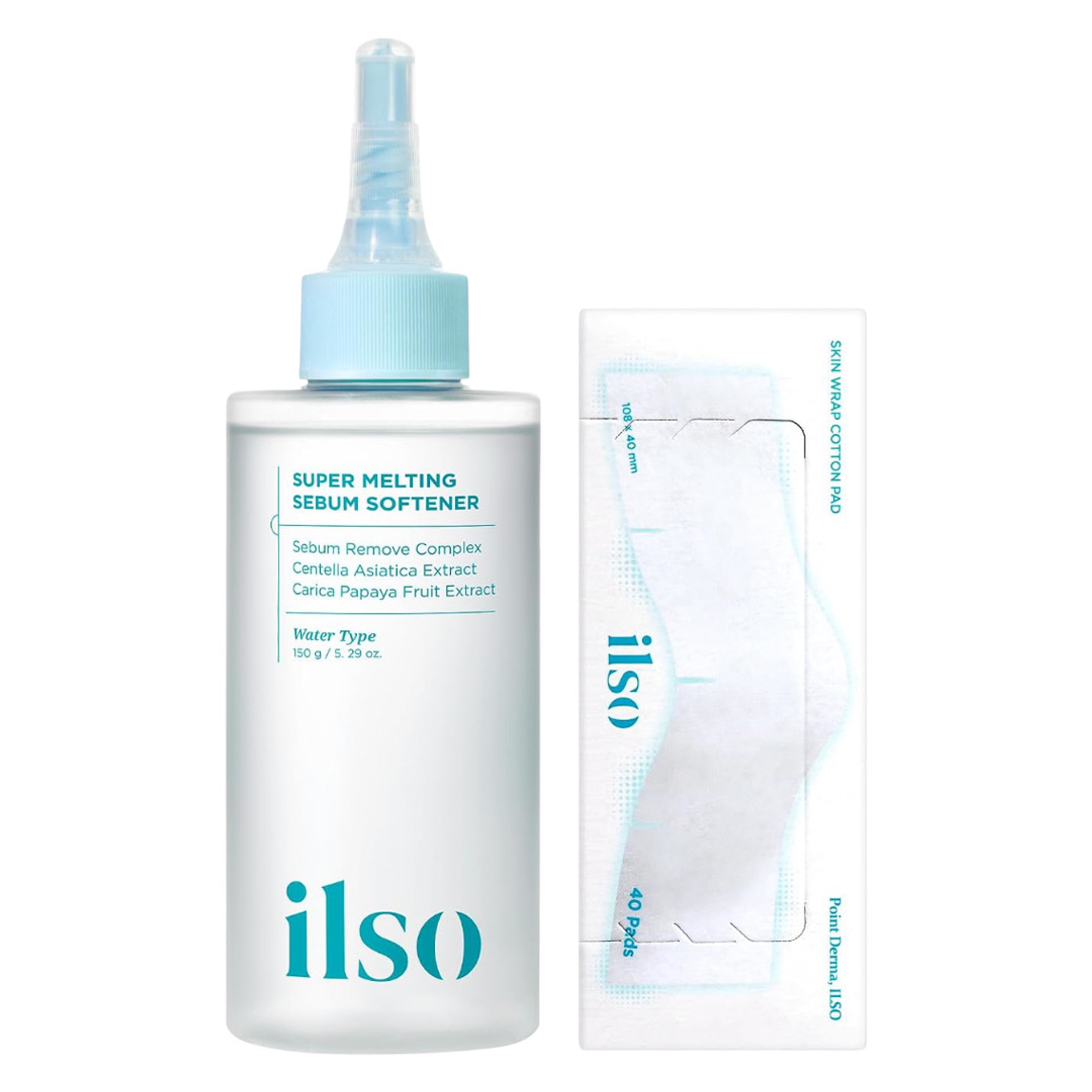ilso Super Melting Sebum Softener 5.29 oz with 40 Cotton Pads - Melts Away Blackheads & Sebum 1