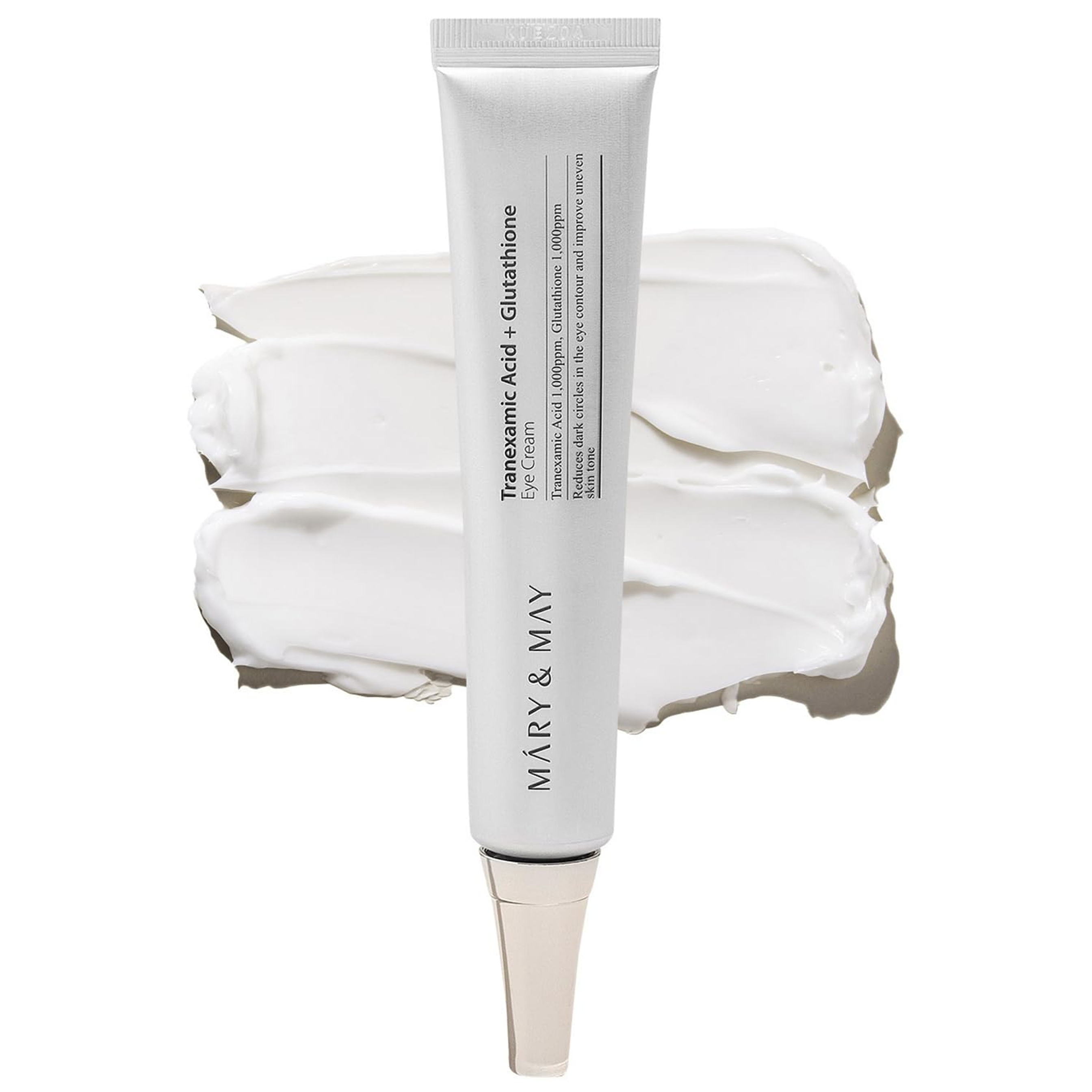 Mary & May TXA + Glutathione Eye Cream 1.01 fl.oz - Fragrance-Free Under Eye Cream for Dark Circles & Uneven Tone 1