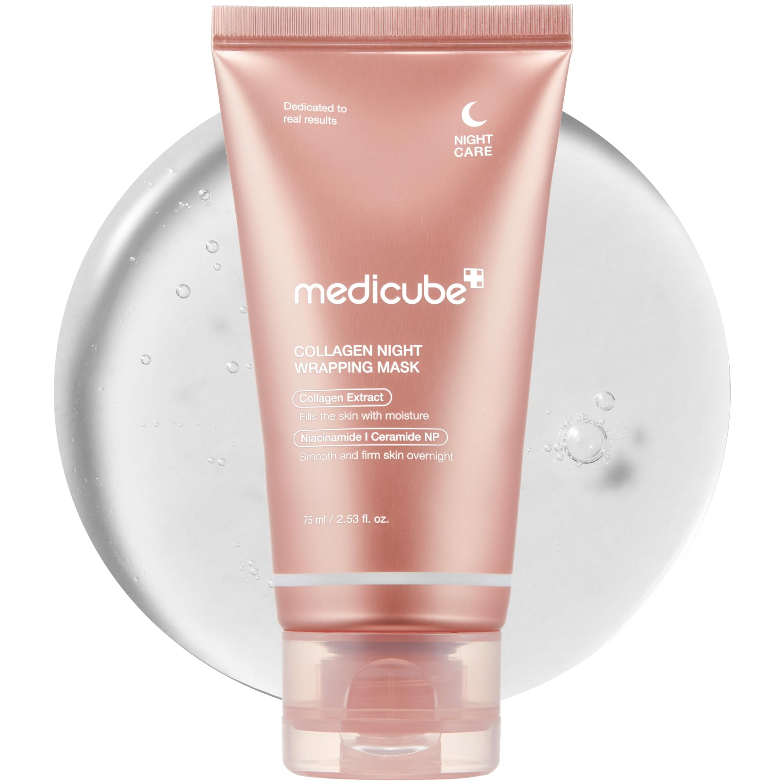 Medicube Collagen Night Wrapping Mask 2.53 fl.oz - Overnight Peel Off Facial Mask for Glowing Skin 1