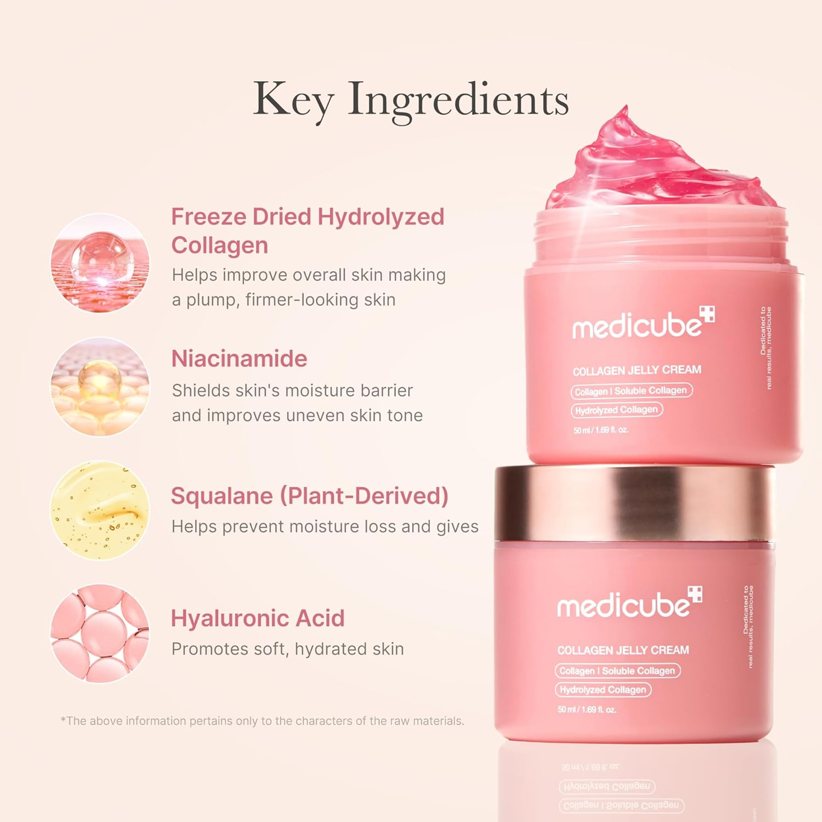 Medicube Collagen Jelly Cream 1.69 fl.oz - Freeze-Dried Hydrolyzed Collagen for Skin Barrier Hydration & 24H Glow 4