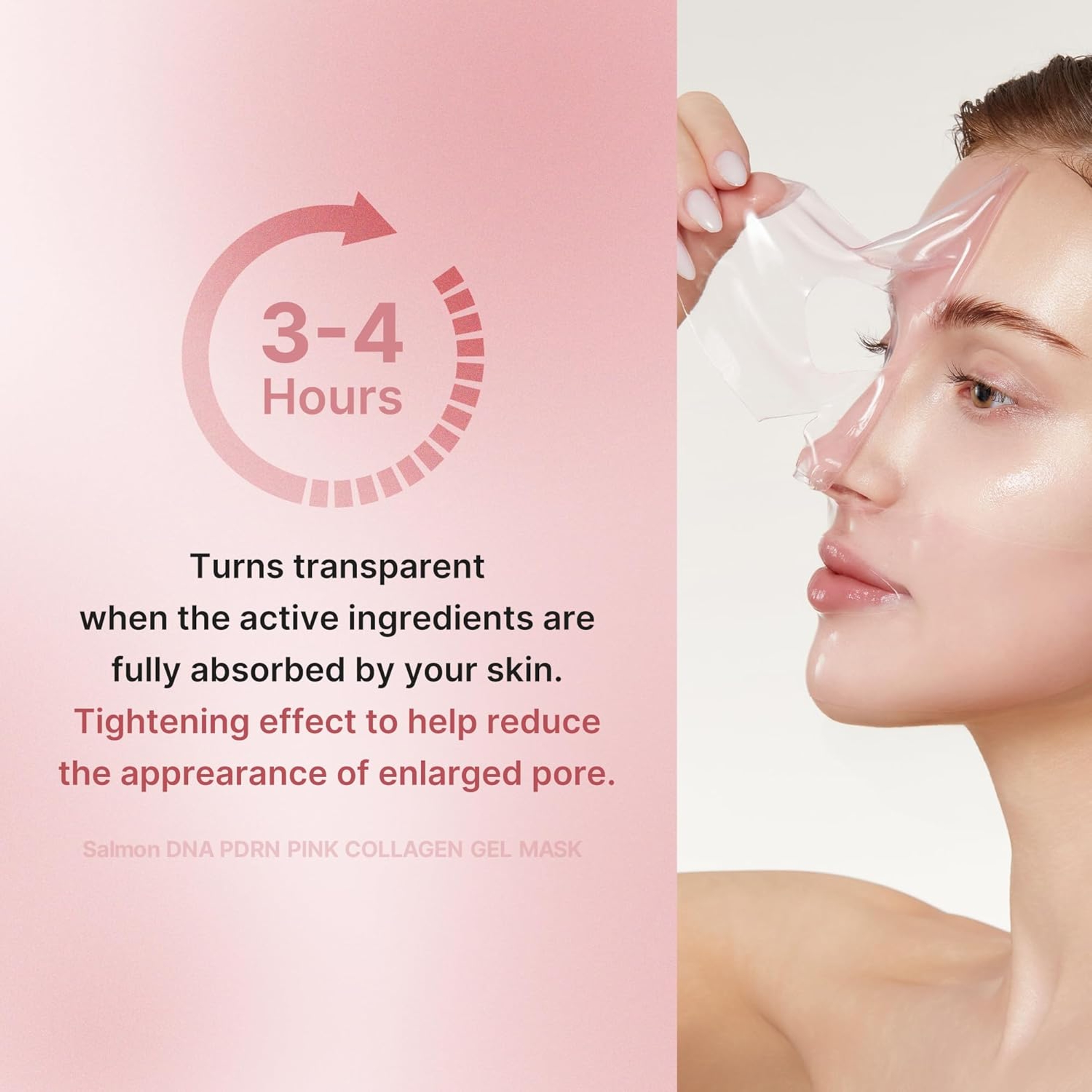 Medicube PDRN Pink Collagen Gel Mask 0.98 oz (Pack of 4) - Overnight Face Mask with Salmon DNA for Glass Glow Skin 3
